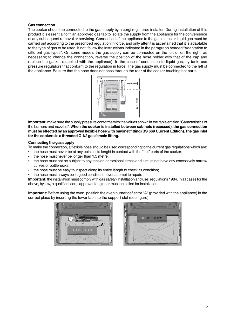 Hotpoint GW38K User Manual | Page 5 / 28