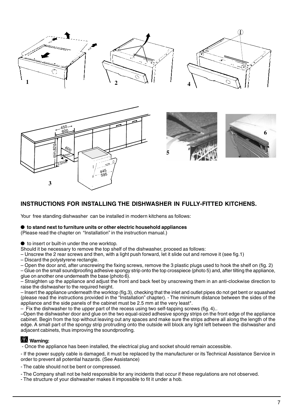 Hotpoint SDW80 User Manual | Page 7 / 20
