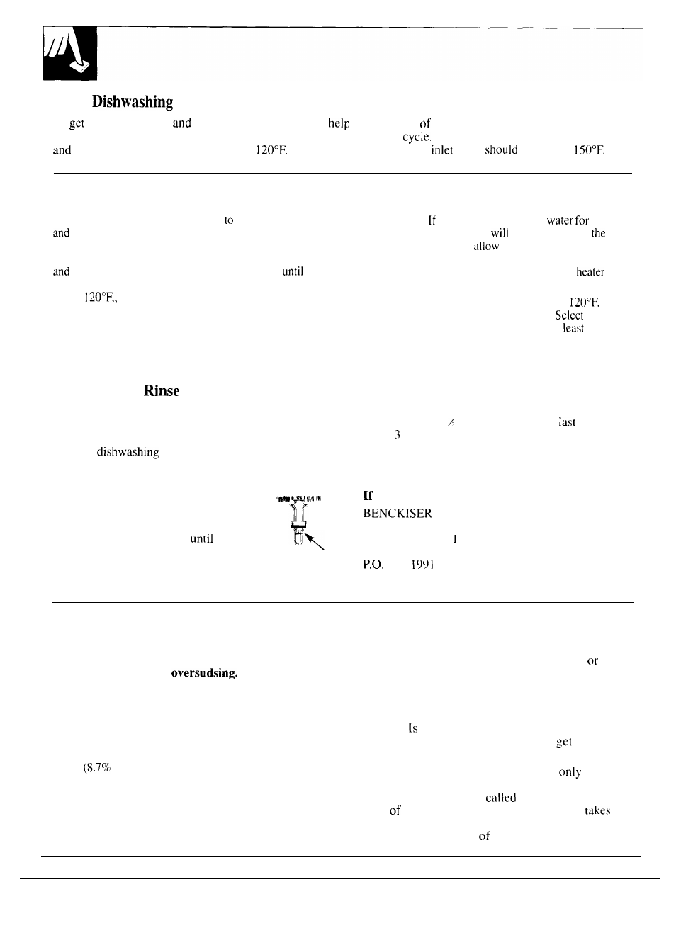 Rinse agent, Detergent, detergent guide 6,7, Water temperature | Good starts with hot water, How to test water temperature, How to use a agent, How to choose and use the right detergent | Hotpoint HDA130S User Manual | Page 6 / 16