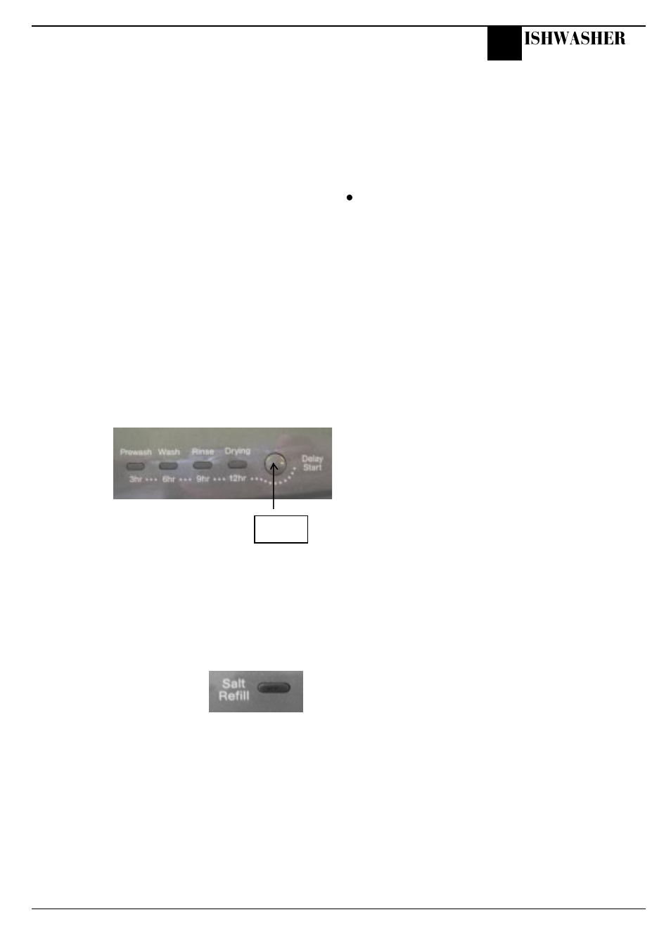 Troubleshooting, Ishwasher | Hotpoint FDW65 User Manual | Page 15 / 28