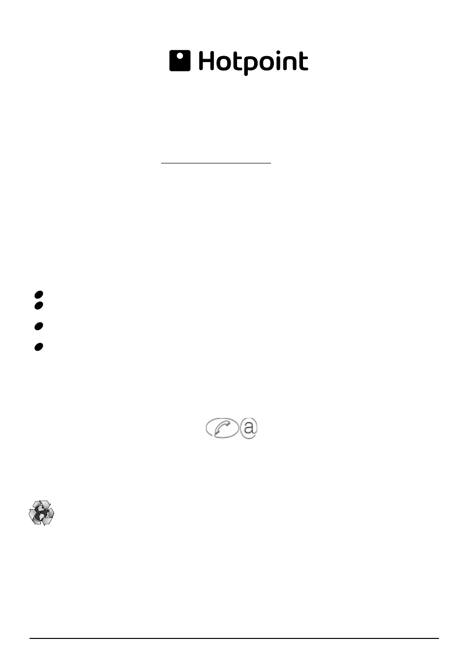 Guarantee, Recycling & disposal information | Hotpoint FDW65 User Manual | Page 24 / 28