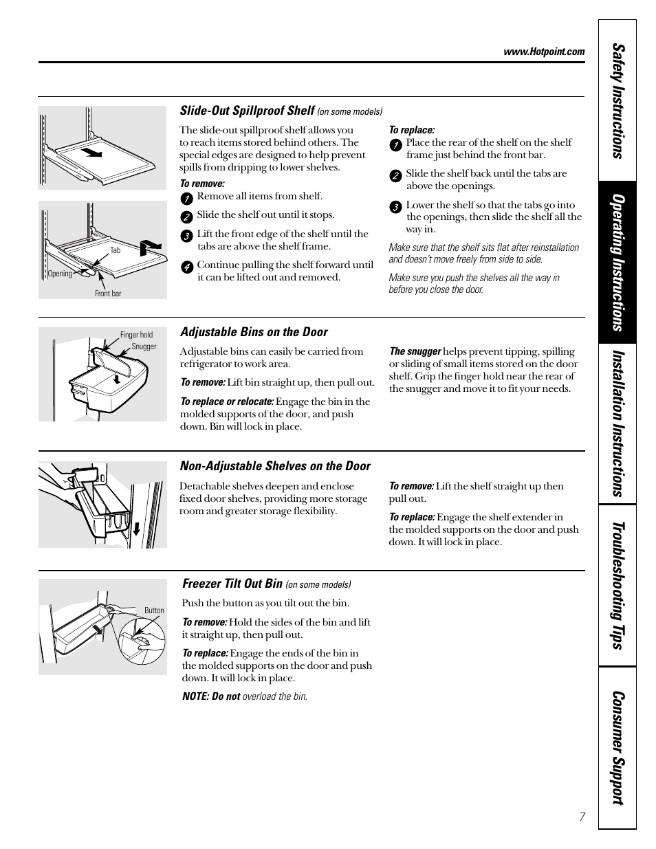 Hotpoint 18 User Manual | Page 7 / 32