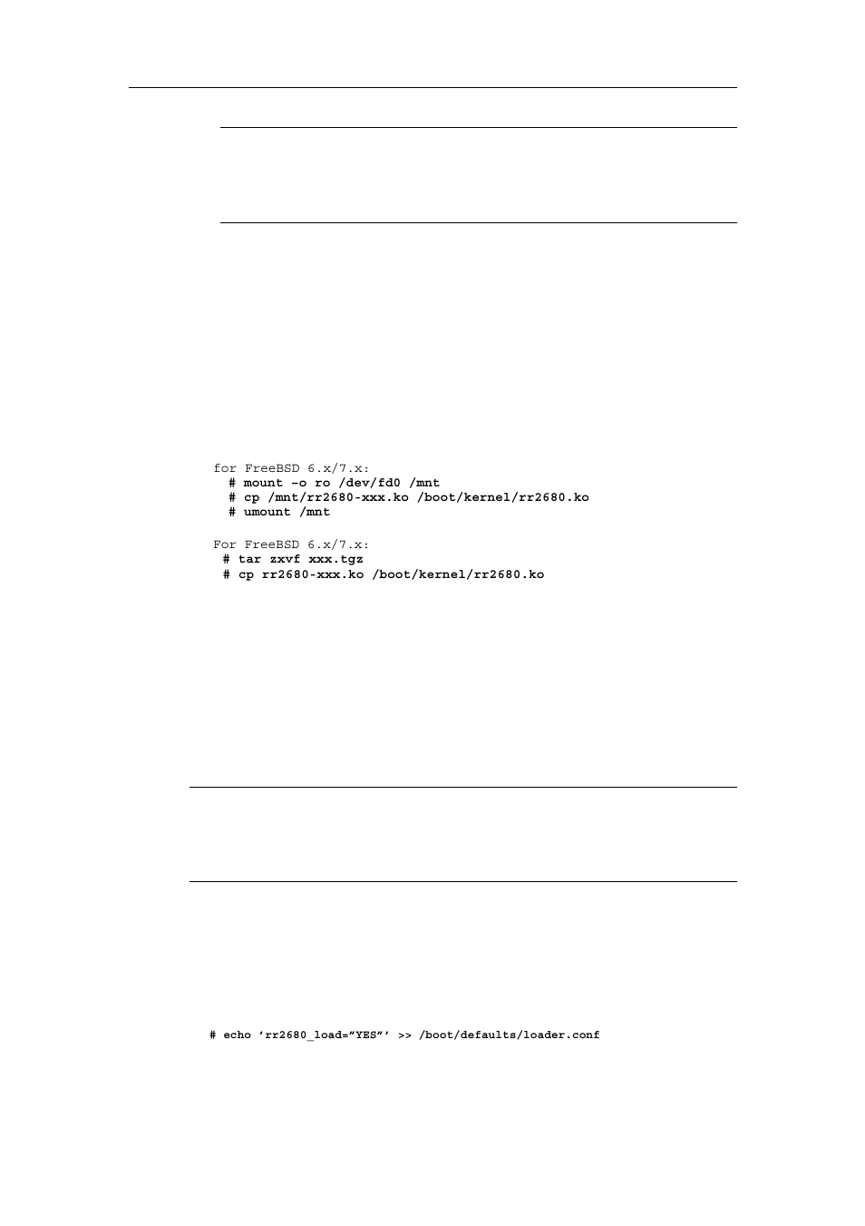 Step 1 copy the driver module, Step 2 test the driver module | HighPoint Technologies 2680 User Manual | Page 7 / 8