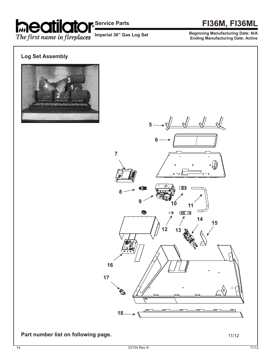 Fi36m, fi36ml | Hearth and Home Technologies FI42SL User Manual | Page 14 / 24