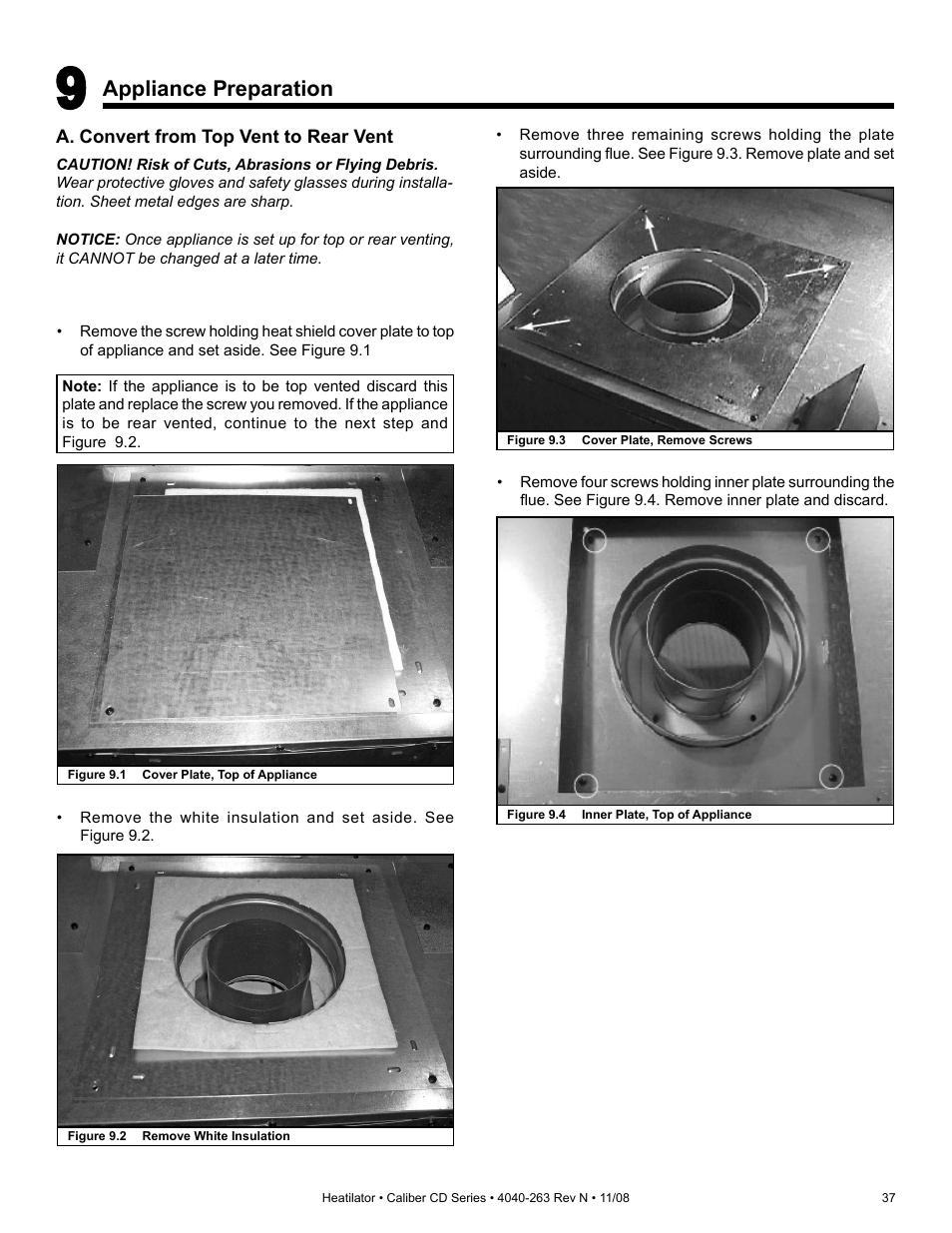 Hearth and Home Technologies Direct Vent Gas Appliance CD4842LR User Manual | Page 37 / 80
