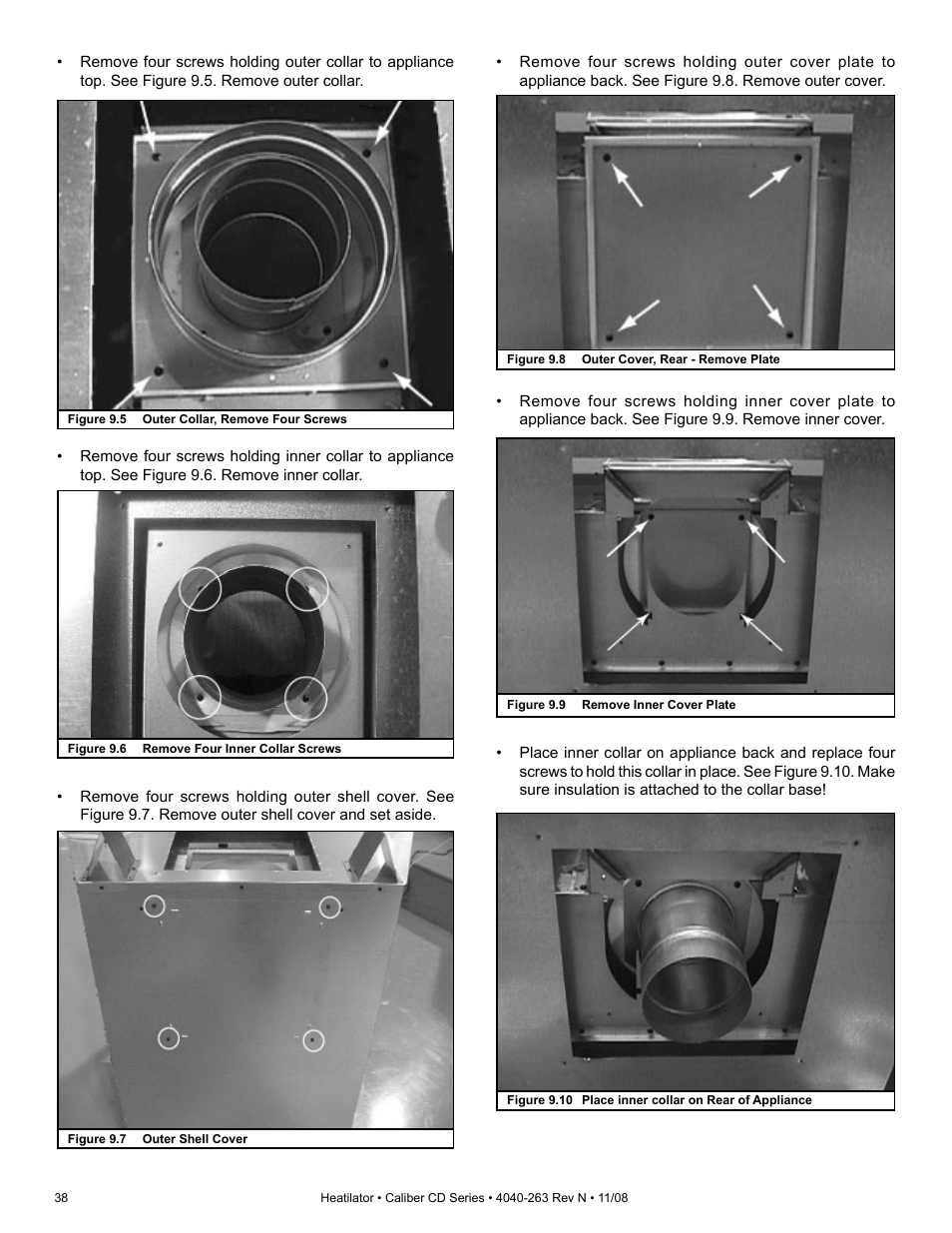 Hearth and Home Technologies Direct Vent Gas Appliance CD4842LR User Manual | Page 38 / 80