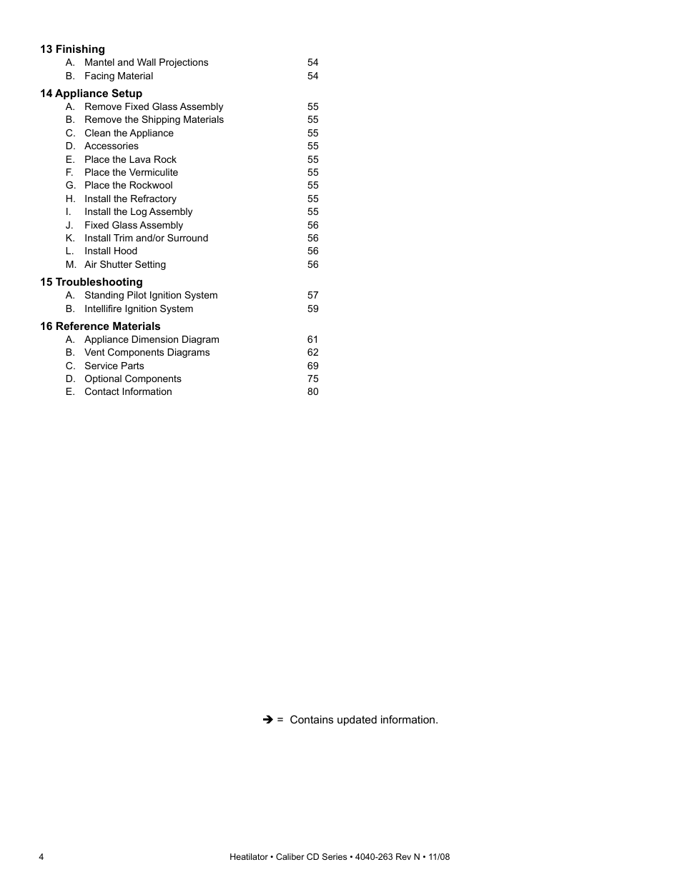Hearth and Home Technologies Direct Vent Gas Appliance CD4842LR User Manual | Page 4 / 80