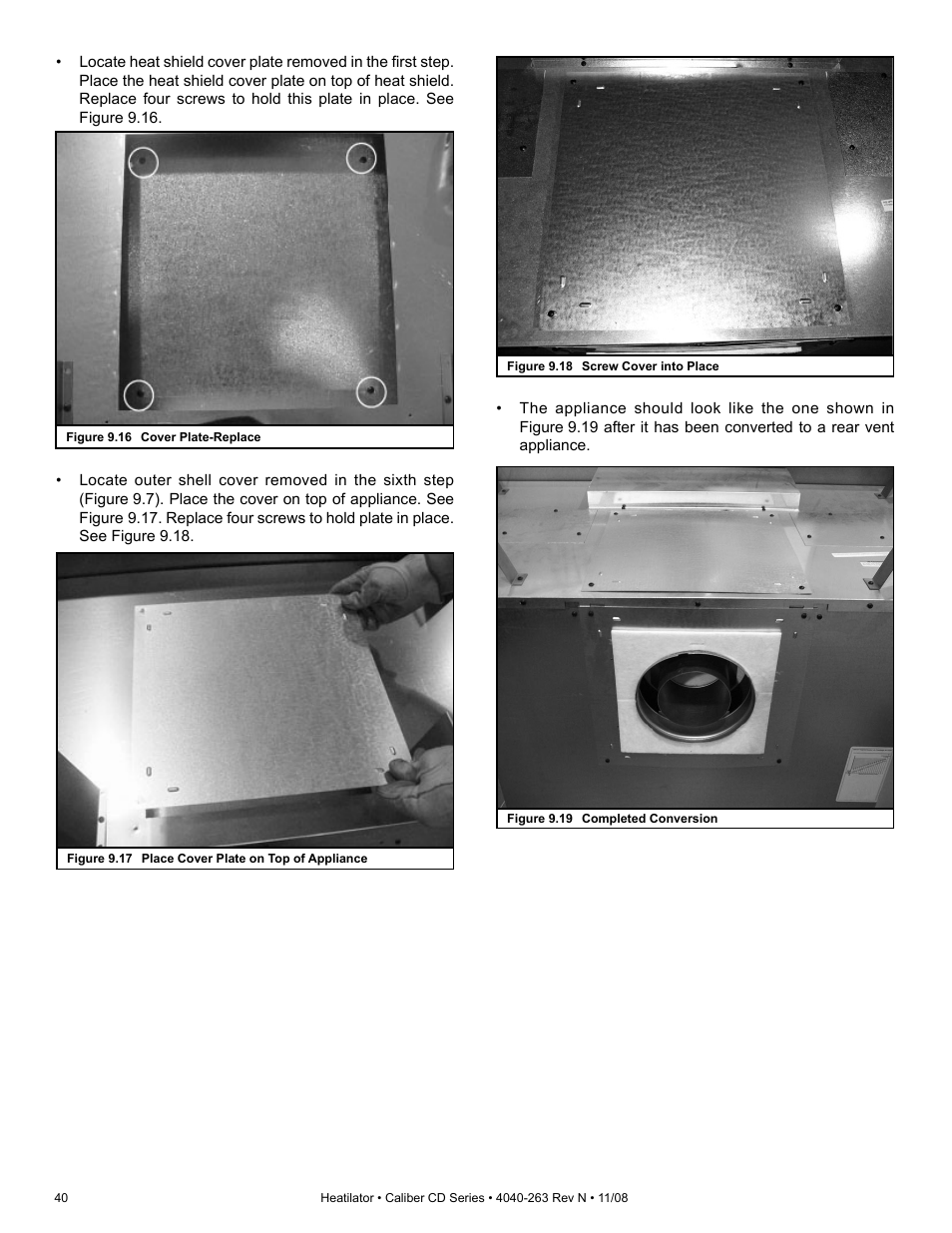 Hearth and Home Technologies Direct Vent Gas Appliance CD4842LR User Manual | Page 40 / 80