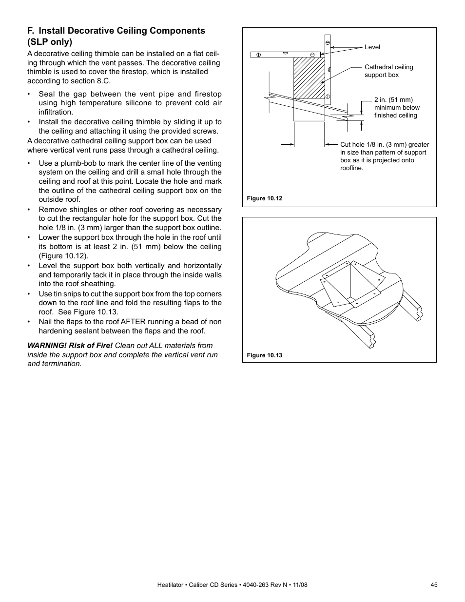 Hearth and Home Technologies Direct Vent Gas Appliance CD4842LR User Manual | Page 45 / 80