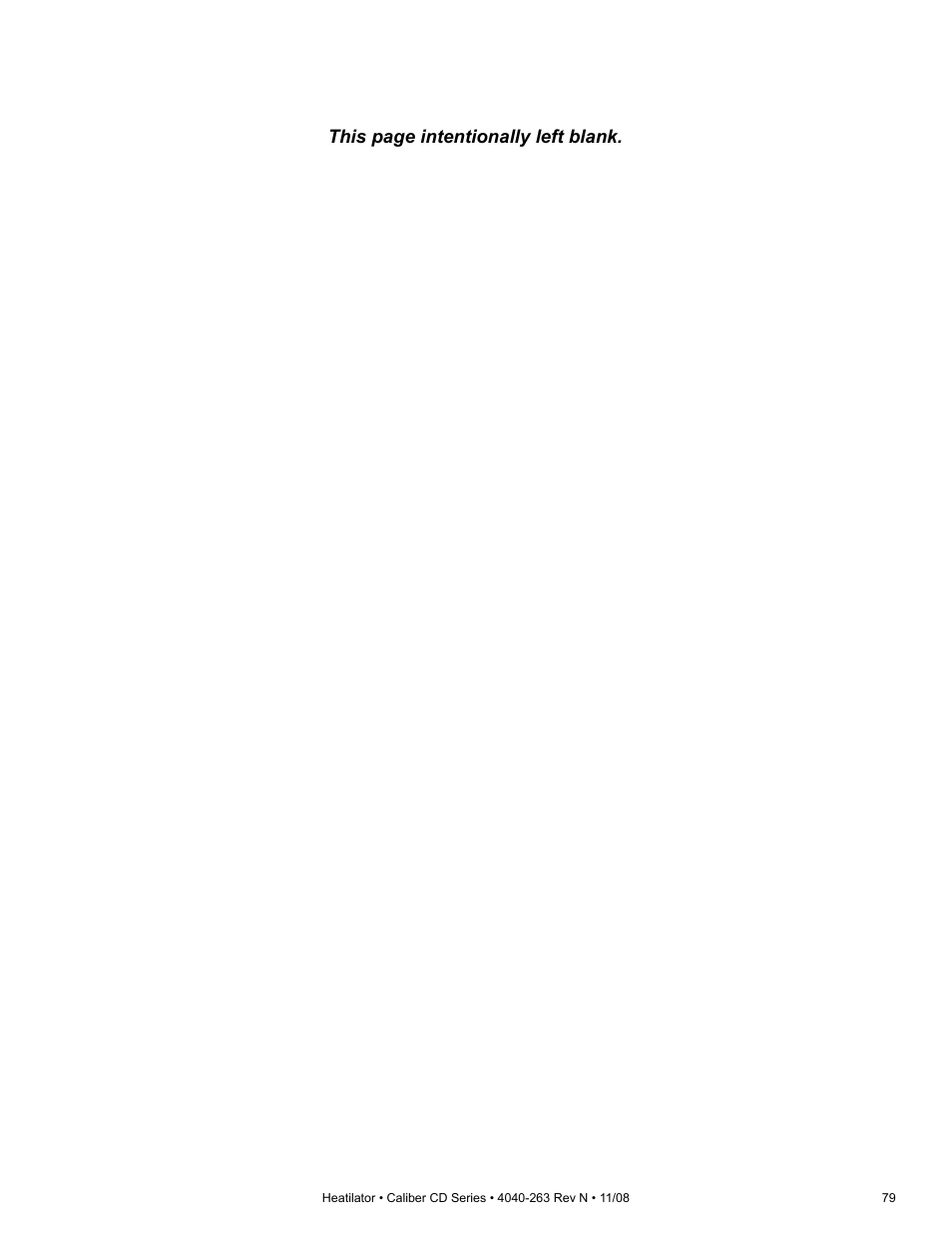 This page intentionally left blank | Hearth and Home Technologies Direct Vent Gas Appliance CD4842LR User Manual | Page 79 / 80
