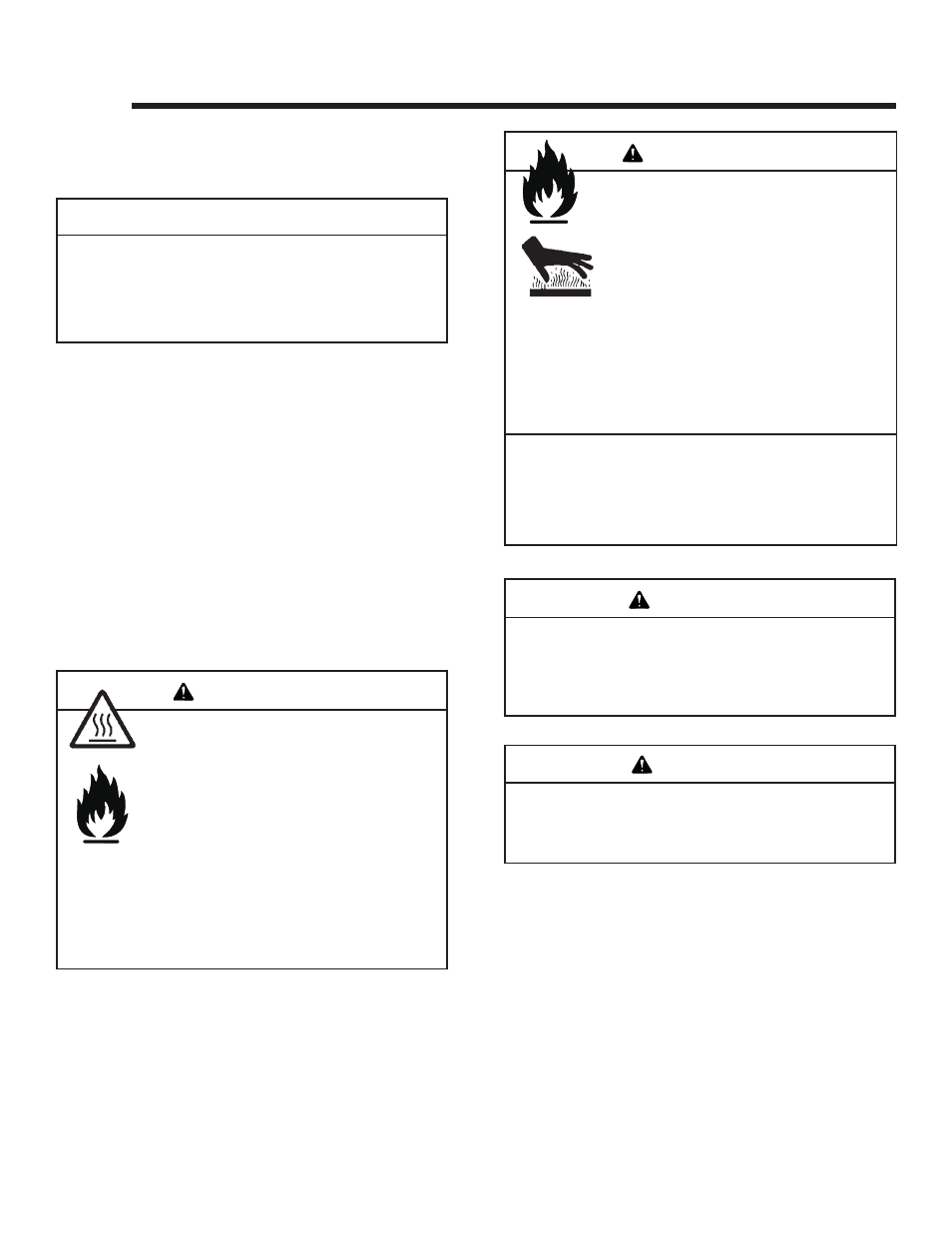 Operating instructions caution, Warning | Hearth and Home Technologies Heat & Glo Twilight II-B User Manual | Page 28 / 40