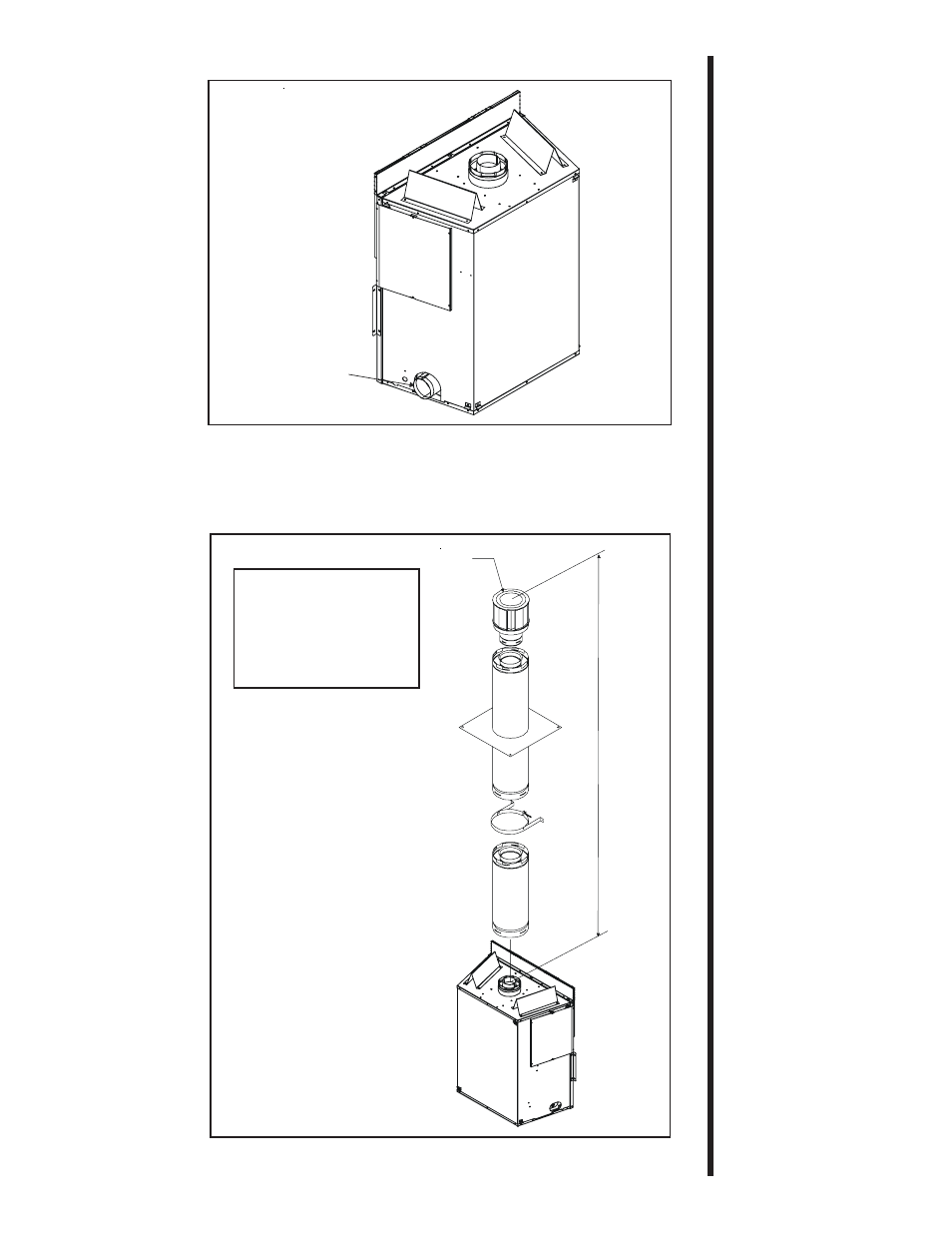 Figure 7. straight up vertical venting straight up | Hearth and Home Technologies CFX-Crescent User Manual | Page 15 / 38