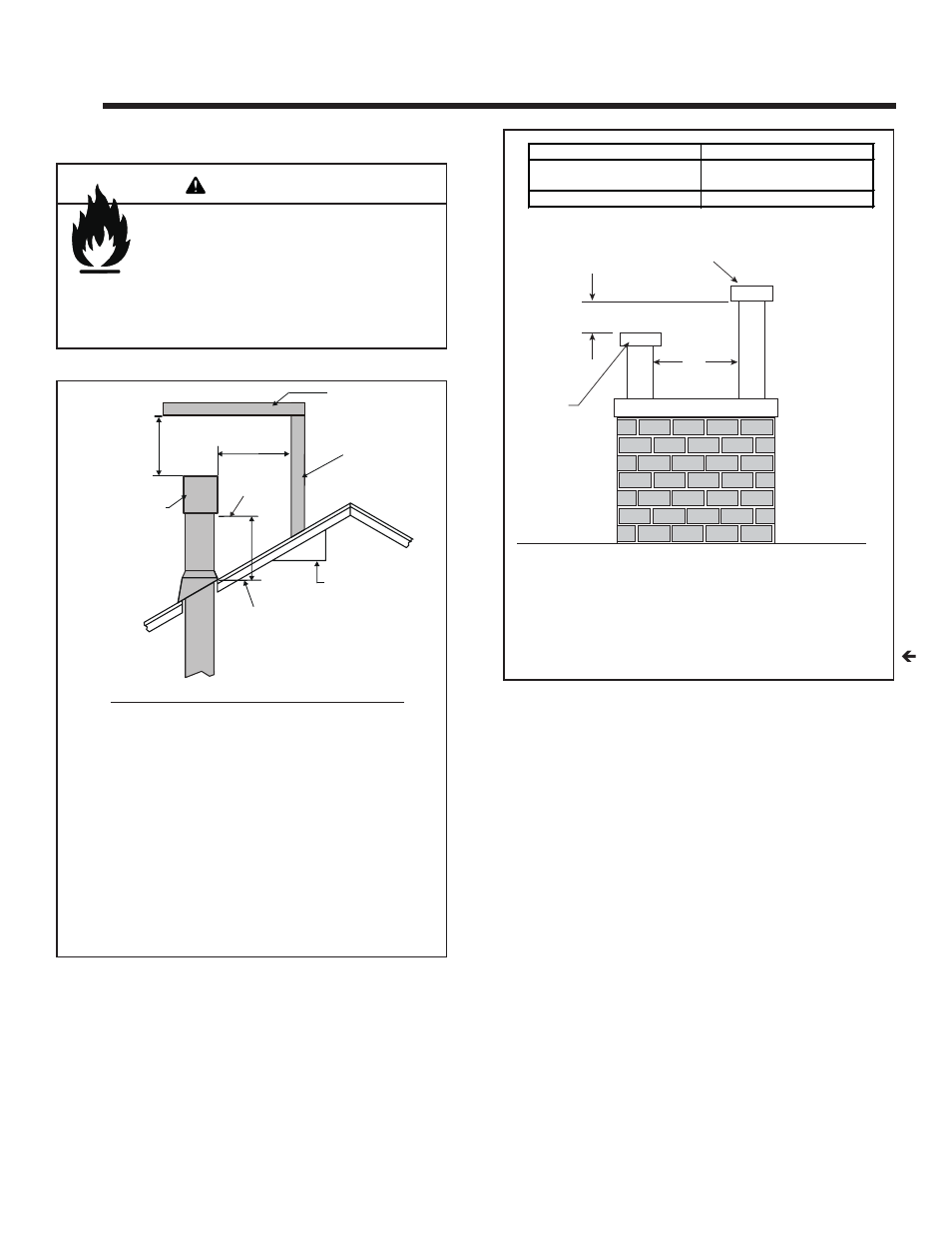 Termination locations, Warning, A. vent termination minimum clearances | Hearth and Home Technologies 6000G-IPI User Manual | Page 22 / 74