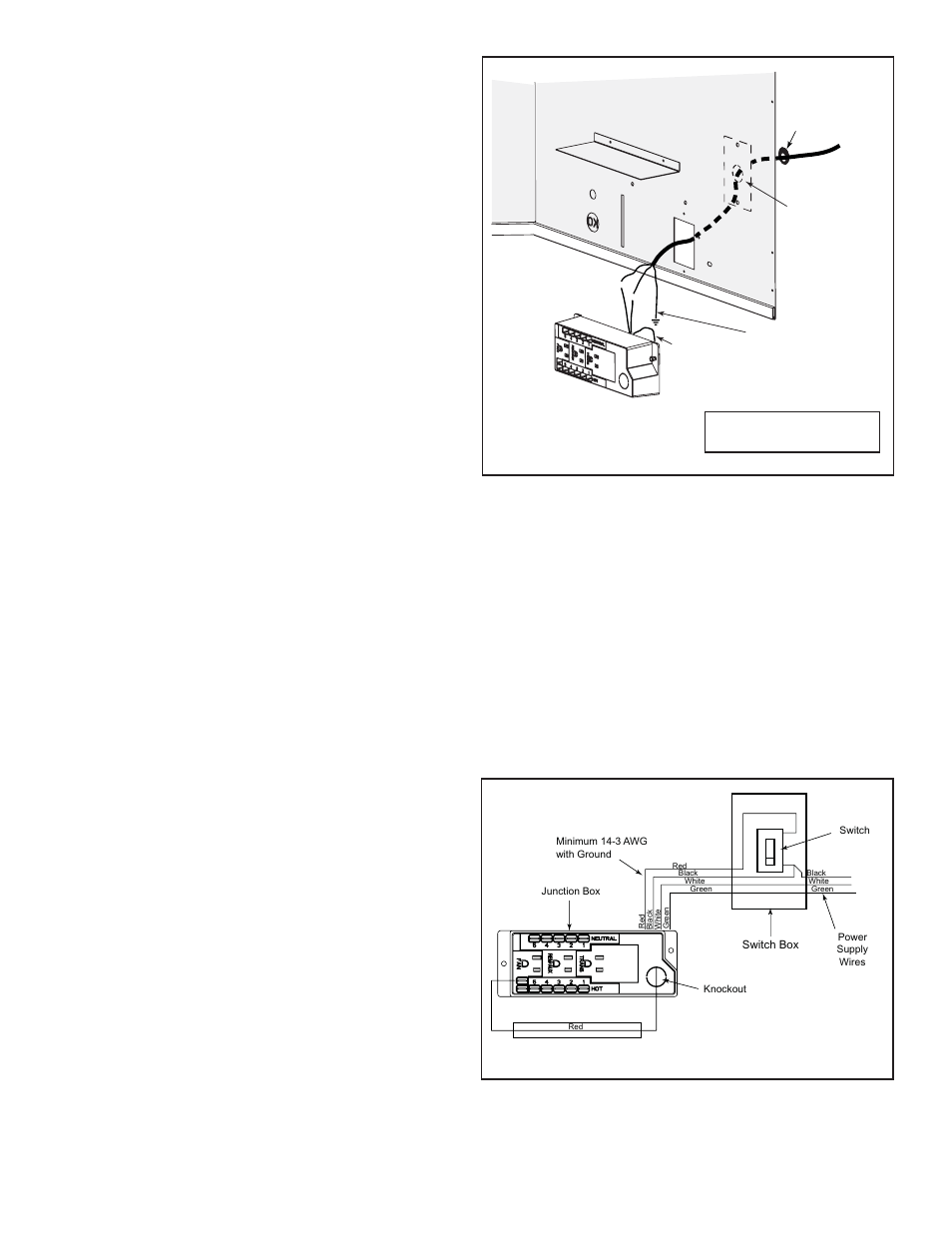 G. wall switch installation for fan (optional), F. junction box installation | Hearth and Home Technologies 6000G-IPI User Manual | Page 51 / 74