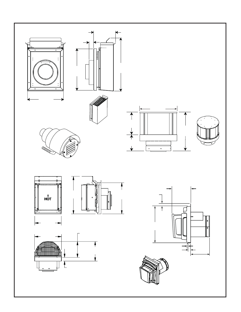 B. vent components diagrams ( continued ) | Hearth and Home Technologies 6000G-IPI User Manual | Page 66 / 74