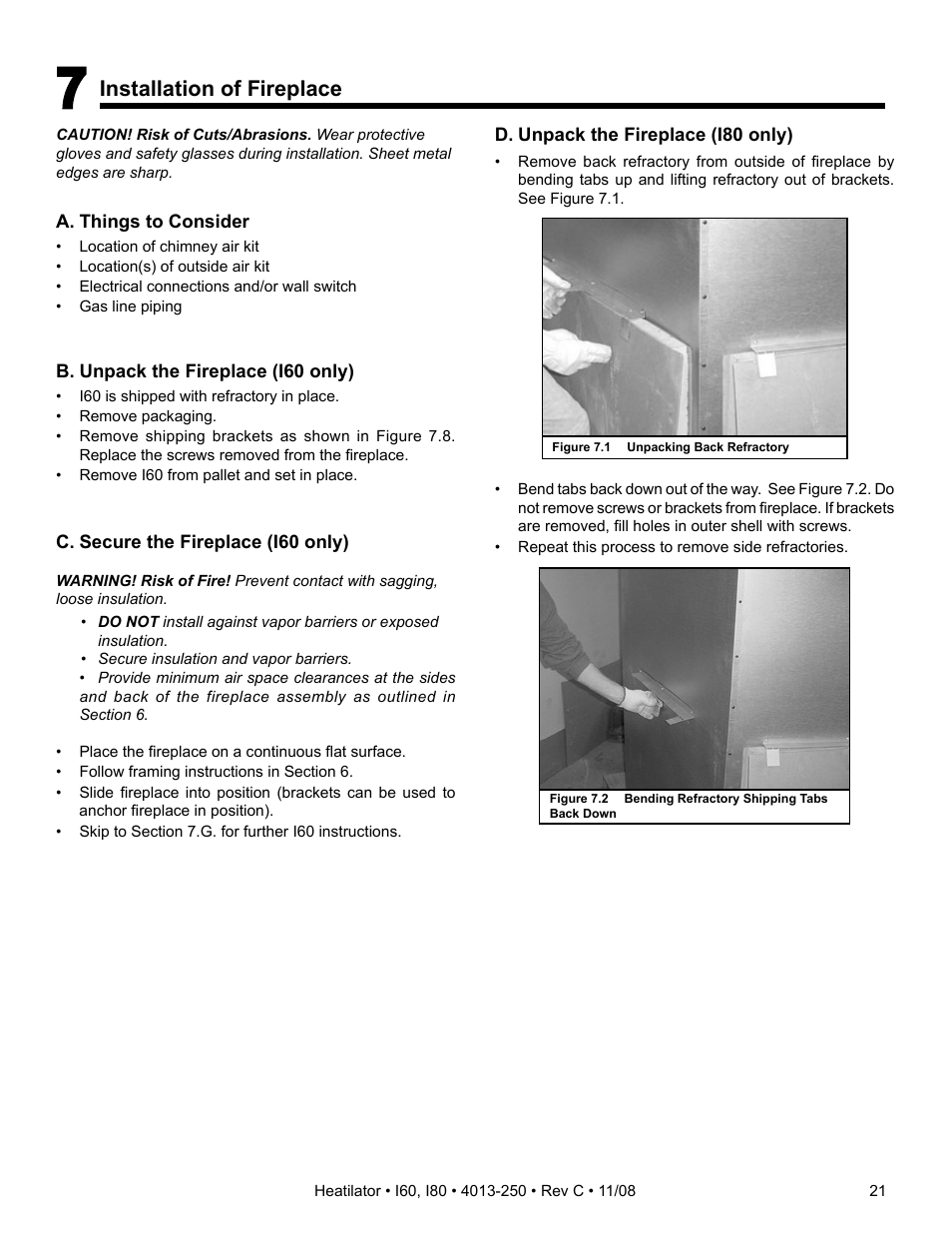 Hearth and Home Technologies I60 User Manual | Page 21 / 56