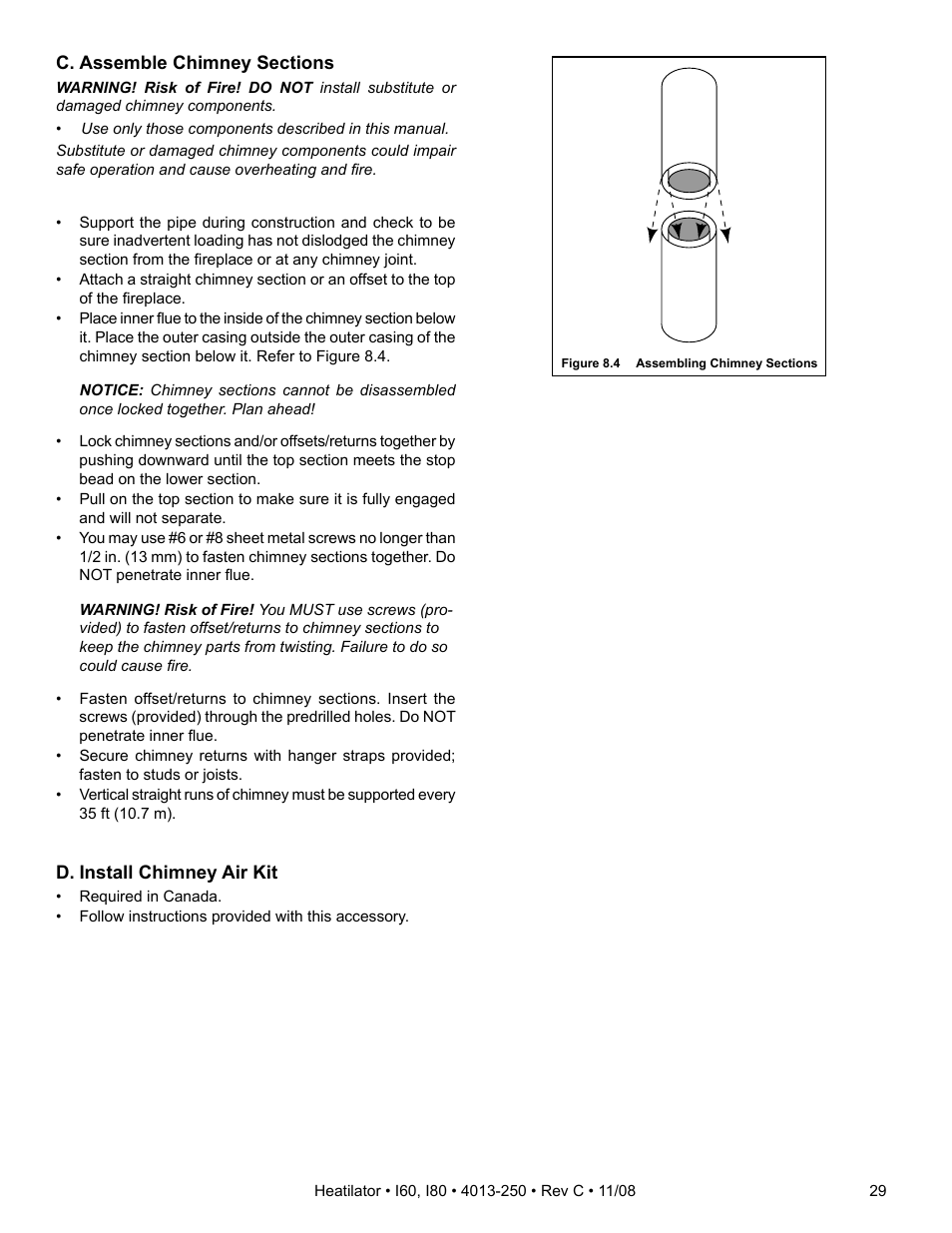 Hearth and Home Technologies I60 User Manual | Page 29 / 56