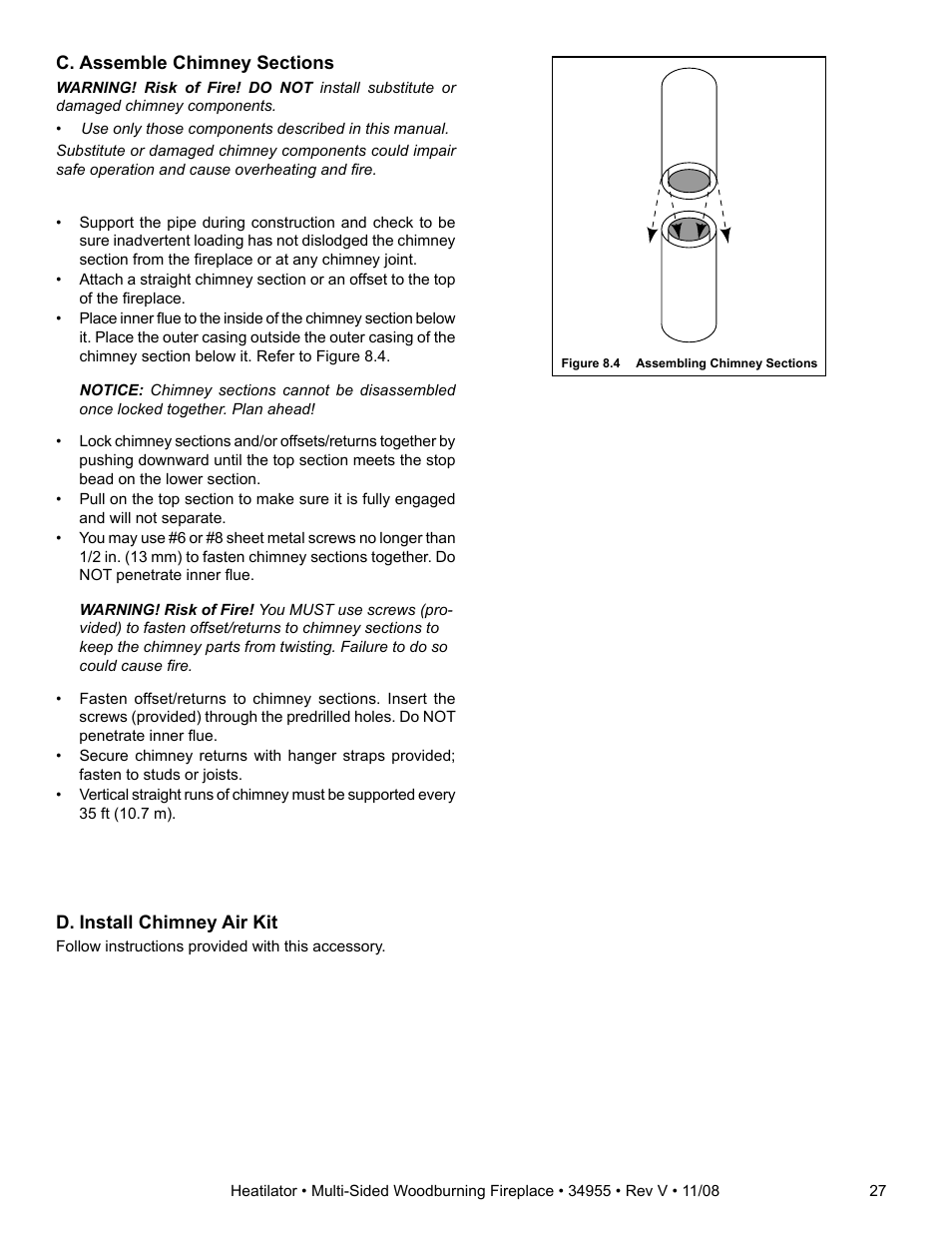 Hearth and Home Technologies Heatilator FL92 User Manual | Page 27 / 48