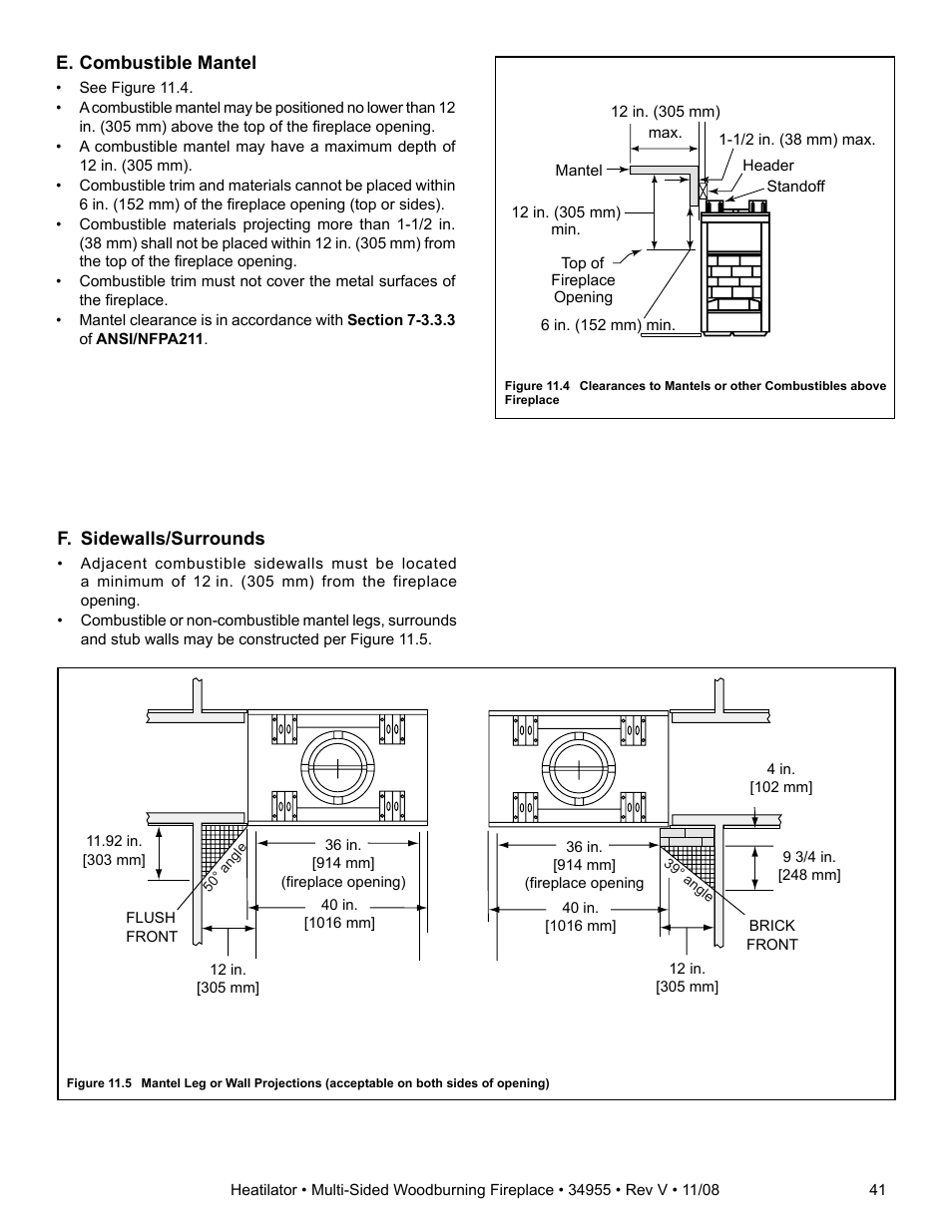 Hearth and Home Technologies Heatilator FL92 User Manual | Page 41 / 48