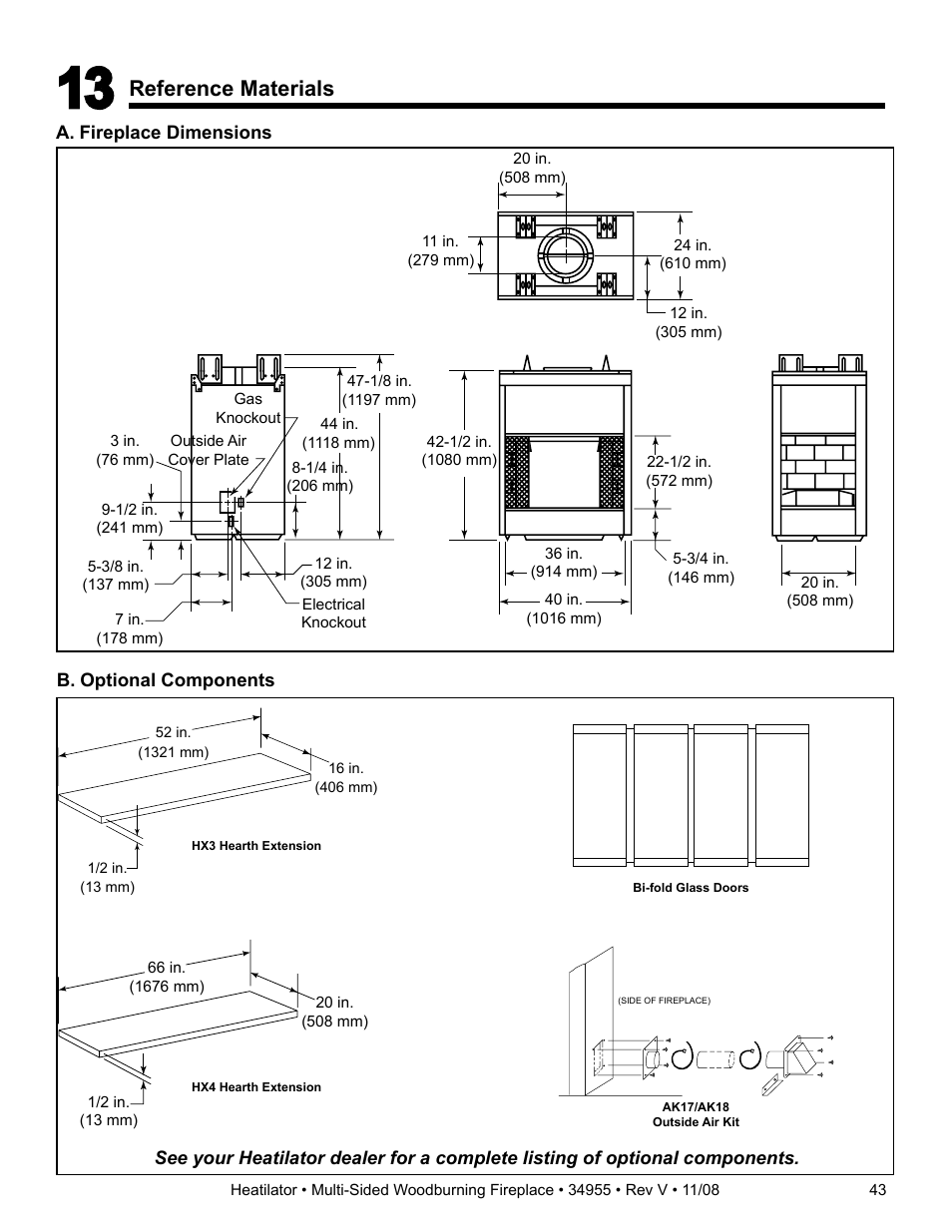 Reference materials | Hearth and Home Technologies Heatilator FL92 User Manual | Page 43 / 48