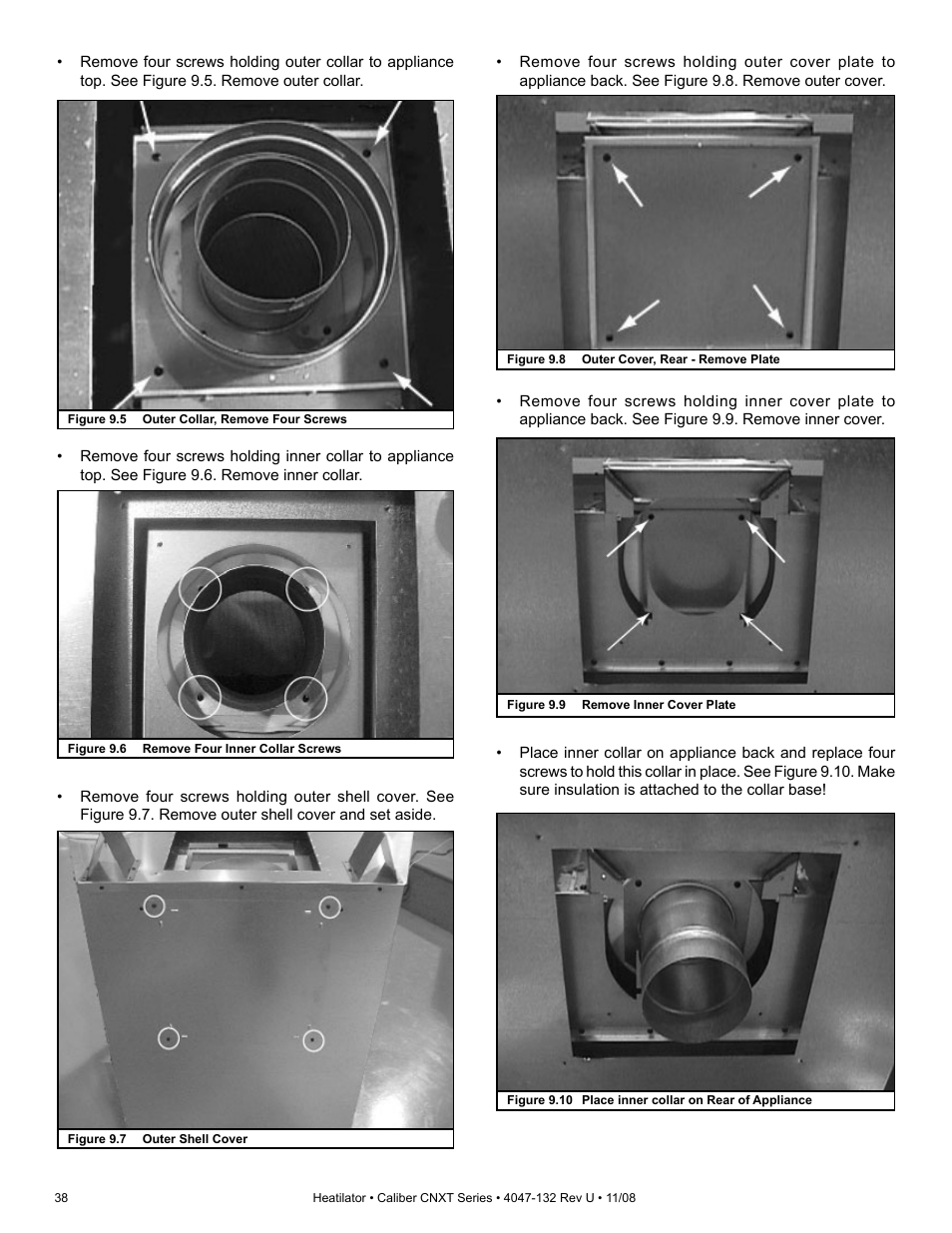 Hearth and Home Technologies Direct Vent Gas Appliance CNXT4236IT User Manual | Page 38 / 80