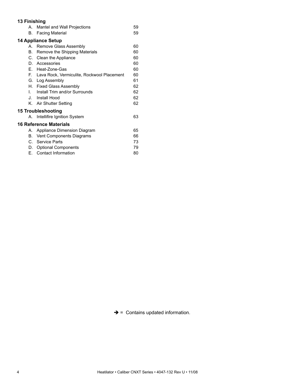 Hearth and Home Technologies Direct Vent Gas Appliance CNXT4236IT User Manual | Page 4 / 80