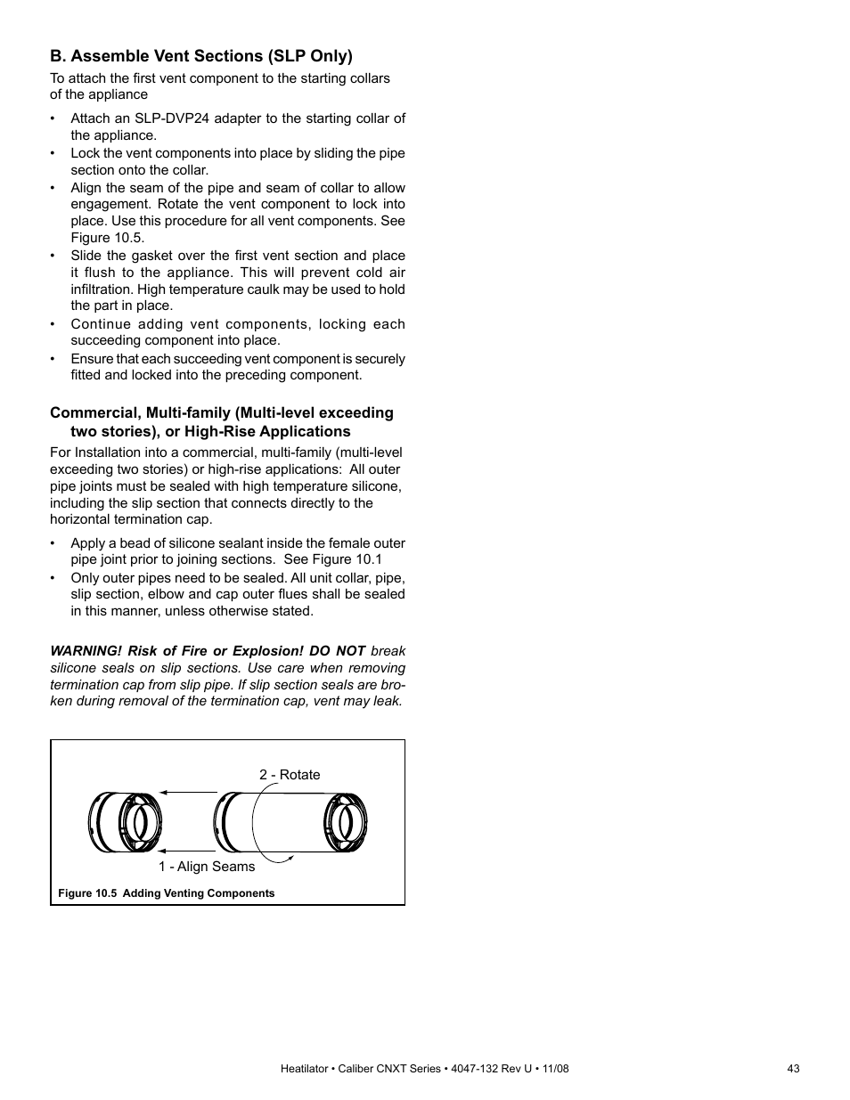 Hearth and Home Technologies Direct Vent Gas Appliance CNXT4236IT User Manual | Page 43 / 80