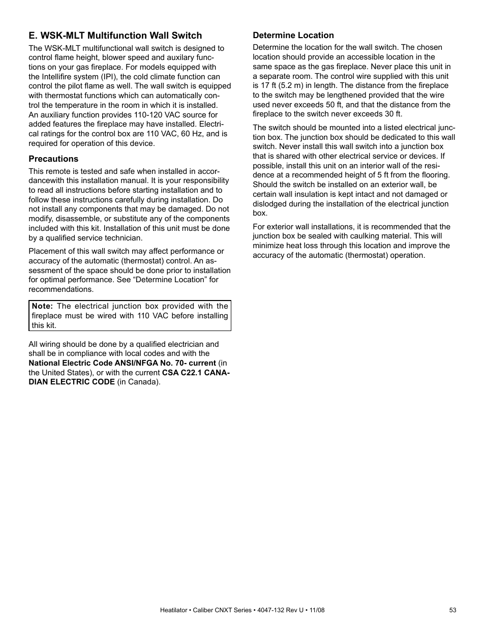 Hearth and Home Technologies Direct Vent Gas Appliance CNXT4236IT User Manual | Page 53 / 80