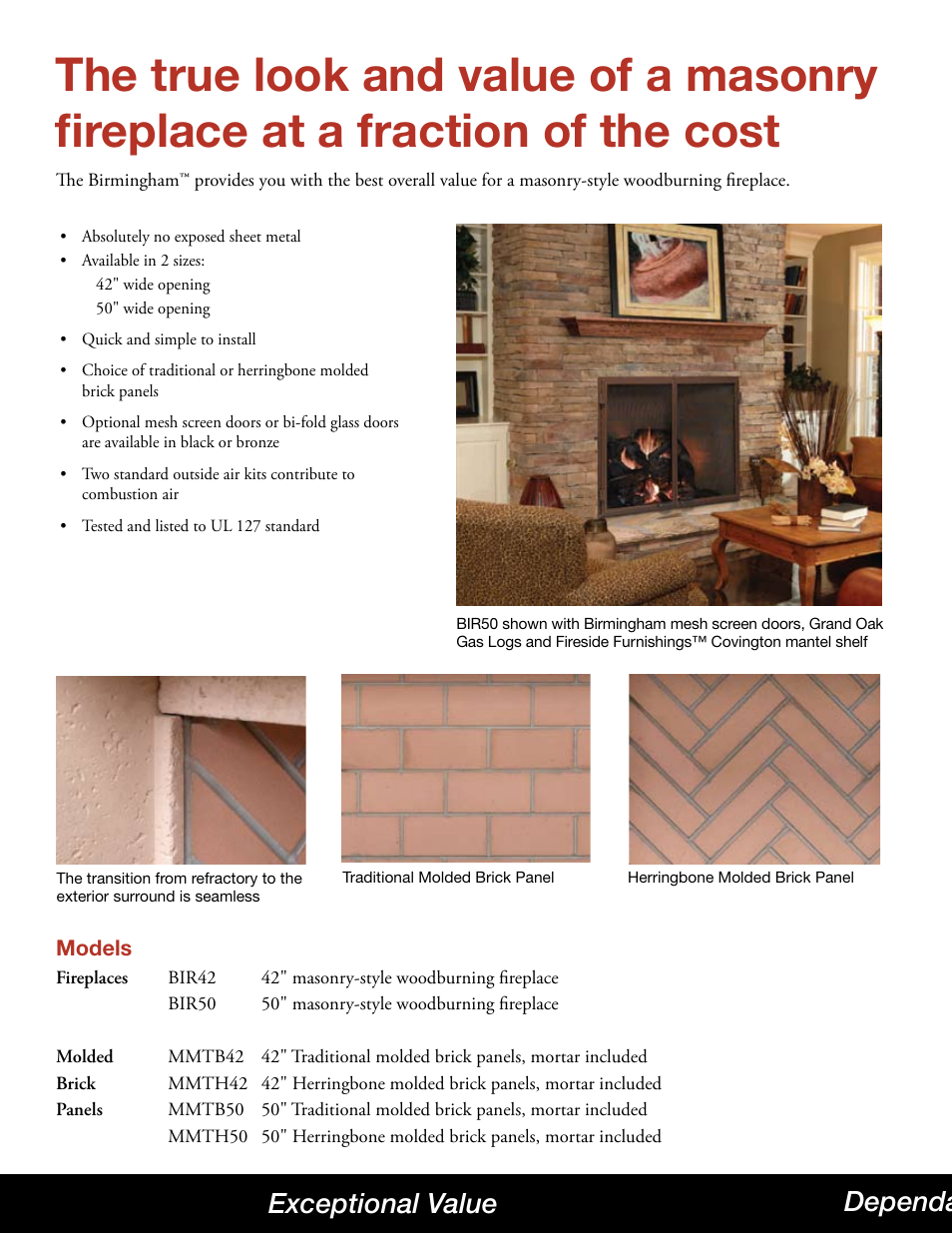 Hearth and Home Technologies Birmingham User Manual | Page 2 / 4