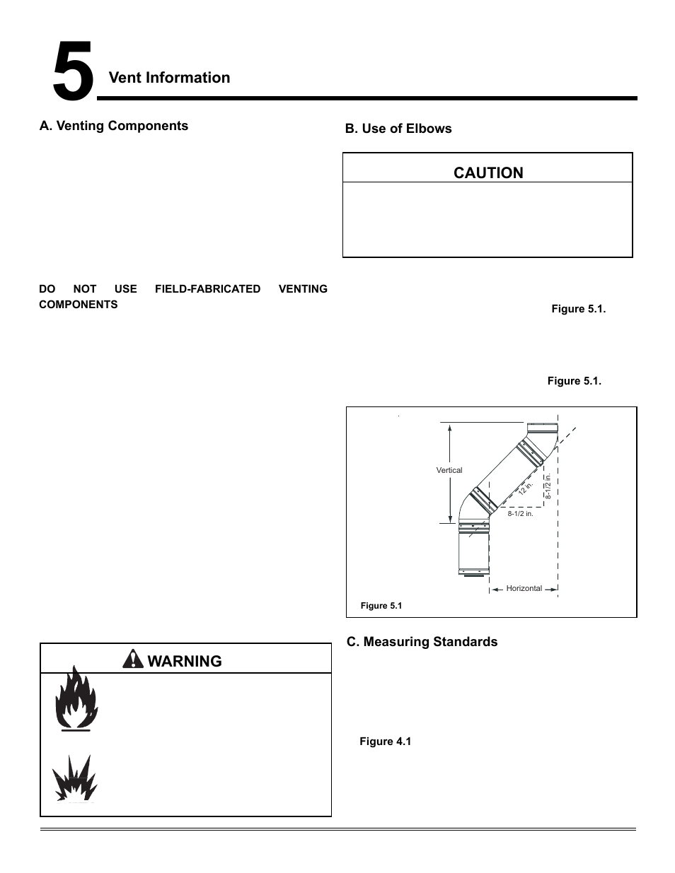 Vent information, Warning, Caution | Hearth and Home Technologies TIARAI-CES User Manual | Page 11 / 60