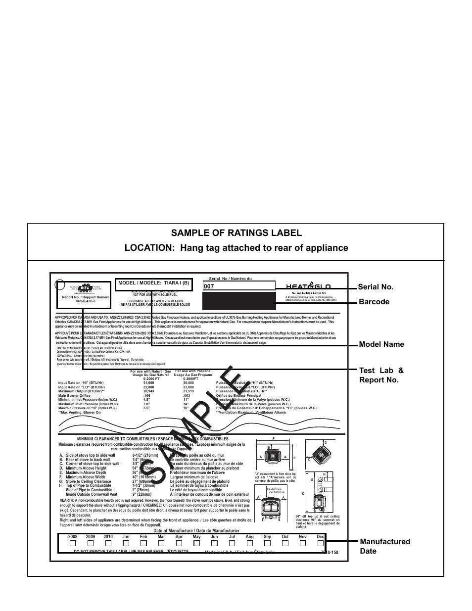Barcode | Hearth and Home Technologies TIARAI-CES User Manual | Page 2 / 60