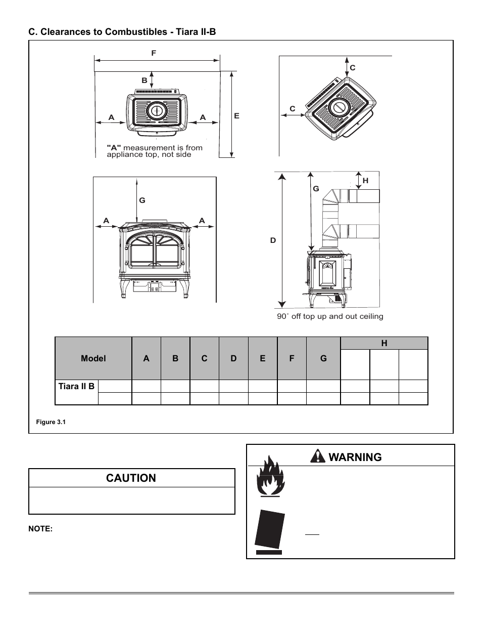 Caution, Warning | Hearth and Home Technologies TIARAI-CES User Manual | Page 8 / 60