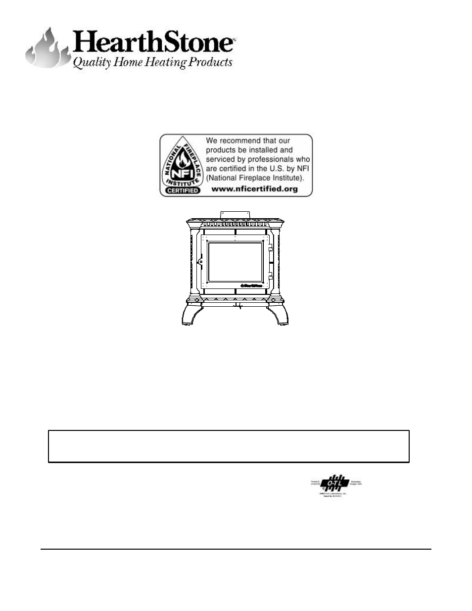 Hearth and Home Technologies 8040 04-28-04 User Manual | 29 pages