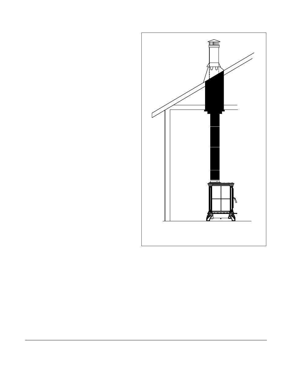 Typical mobile home installation, Chimney supported by ceiling | Hearth and Home Technologies 8040 04-28-04 User Manual | Page 16 / 29