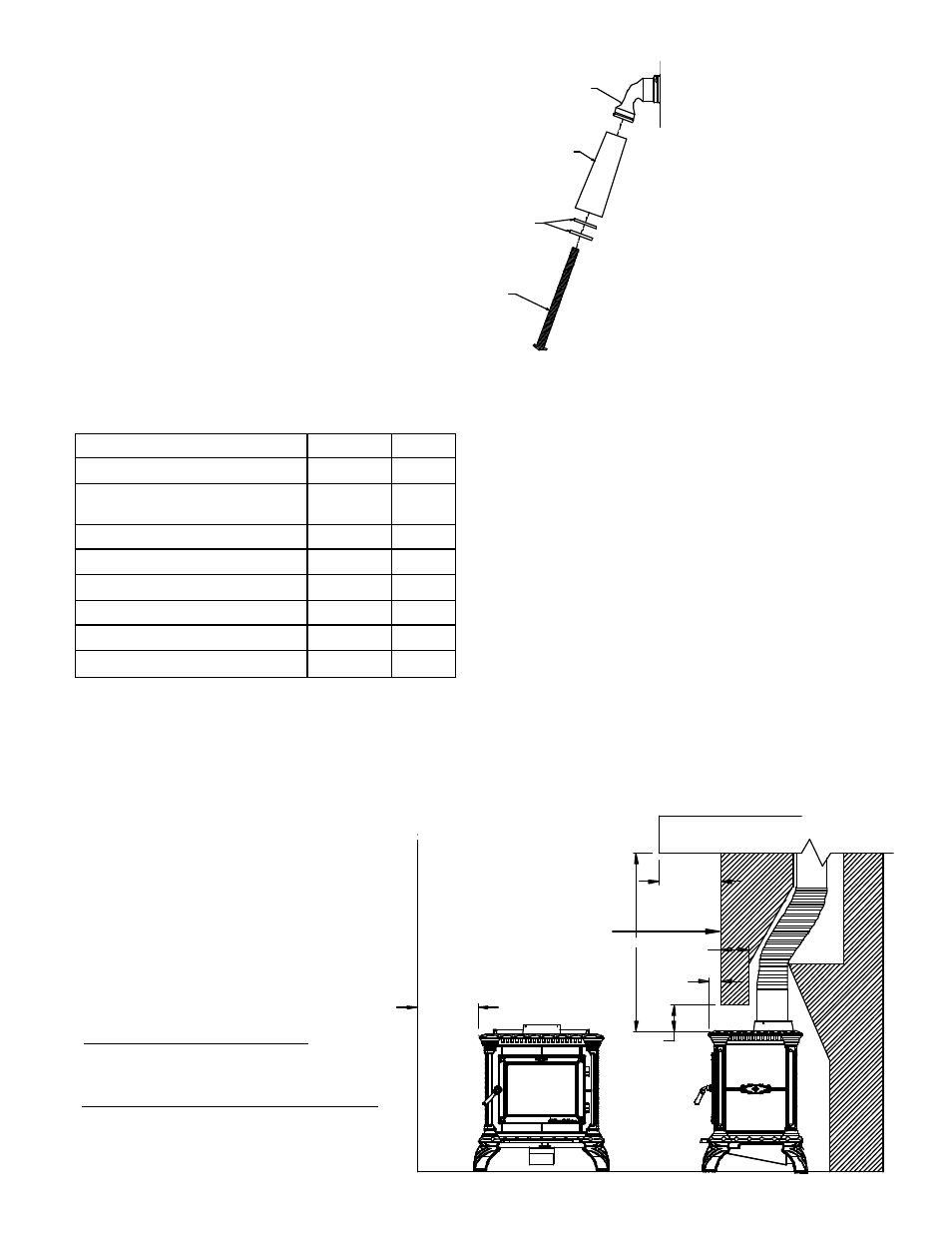 Code compliant masonry fireplace, Or listed zc fireplace, Mantle | Handle assembly, Handle operation | Hearth and Home Technologies 8040 04-28-04 User Manual | Page 8 / 29