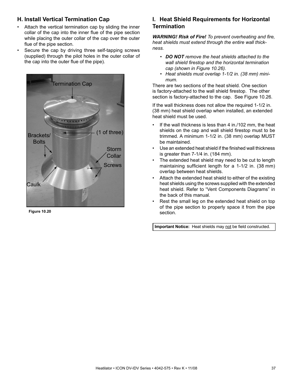 Hearth and Home Technologies IDV4833ILH User Manual | Page 37 / 64