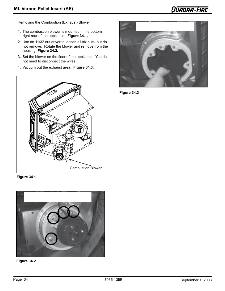 Hearth and Home Technologies MT VERNON Pellet Insert Advanced Energy (AE) MTVERNINSAE-MBK User Manual | Page 34 / 52