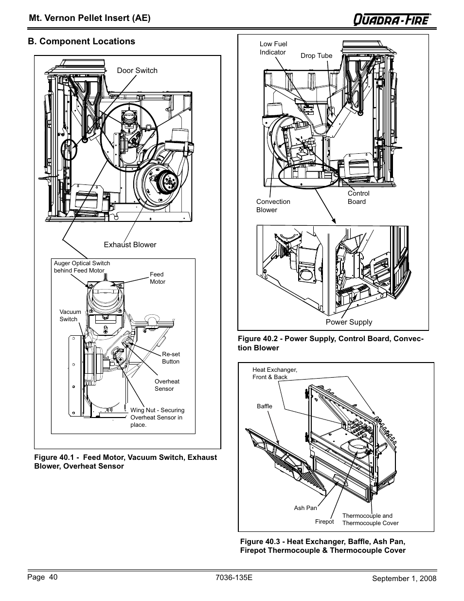 Hearth and Home Technologies MT VERNON Pellet Insert Advanced Energy (AE) MTVERNINSAE-MBK User Manual | Page 40 / 52
