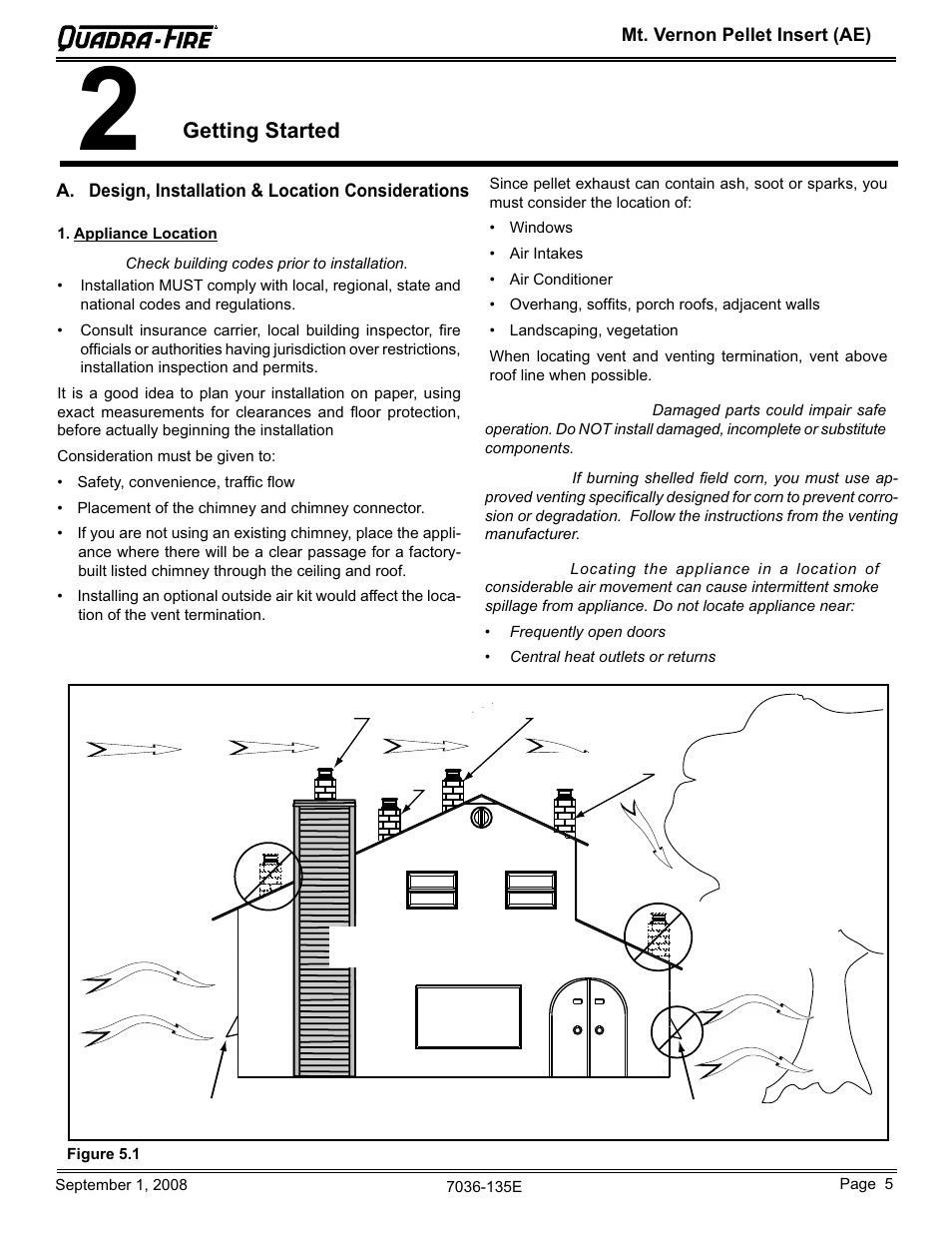 Getting started | Hearth and Home Technologies MT VERNON Pellet Insert Advanced Energy (AE) MTVERNINSAE-MBK User Manual | Page 5 / 52