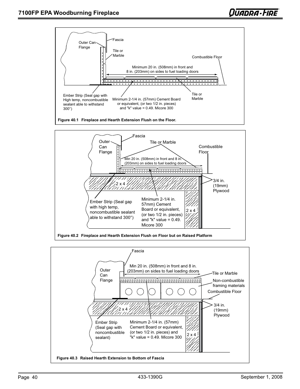 7100fp epa woodburning fireplace | Hearth and Home Technologies EPA Certified Woodburning Fireplace 7100FP-GD-B User Manual | Page 40 / 72