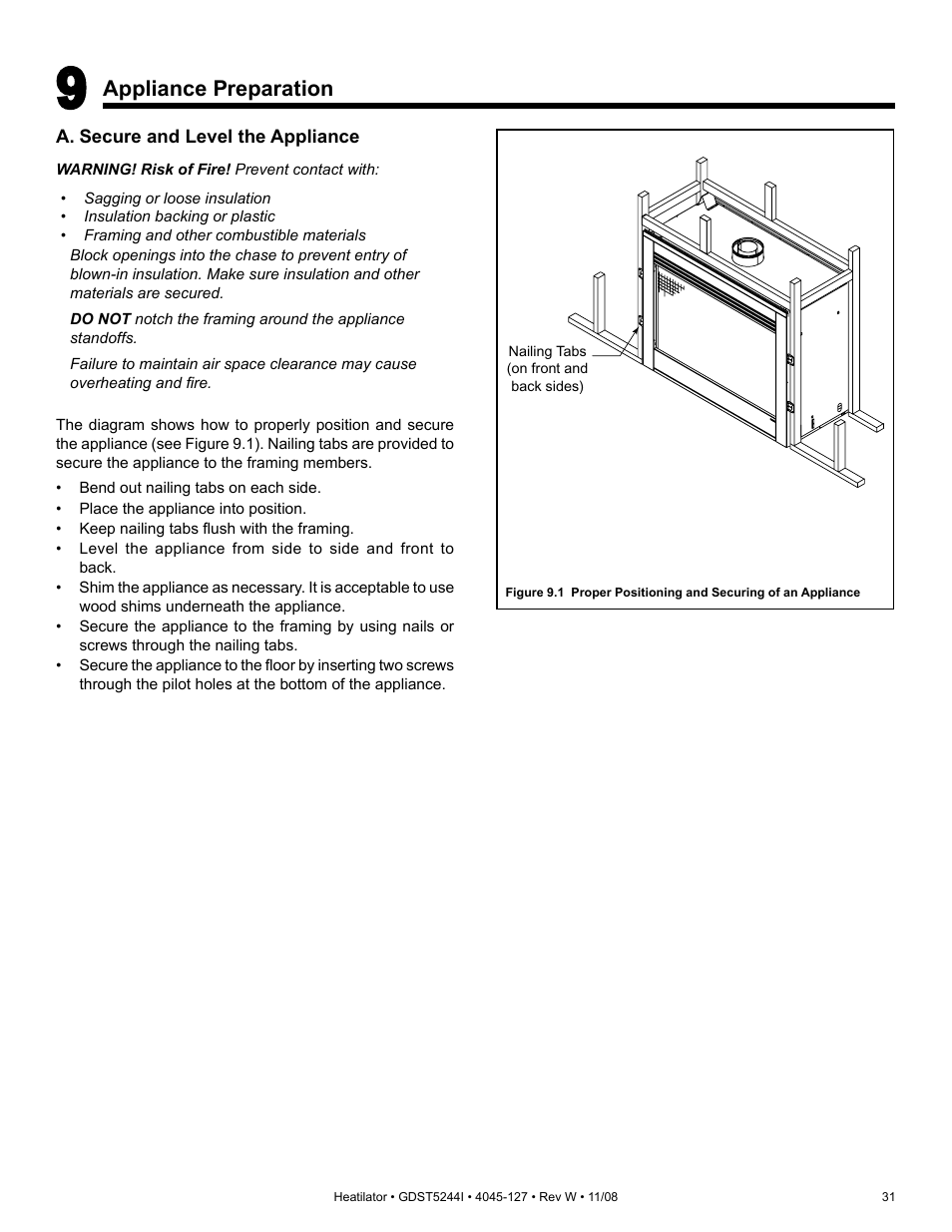 Hearth and Home Technologies Heatilator GDST5244I User Manual | Page 31 / 60