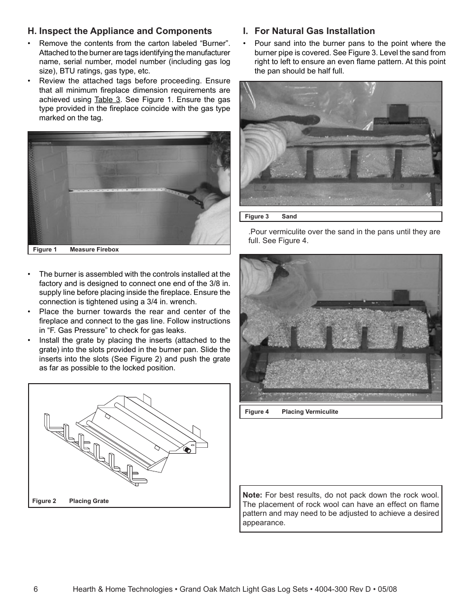 Hearth and Home Technologies GO35MTCH User Manual | Page 6 / 24