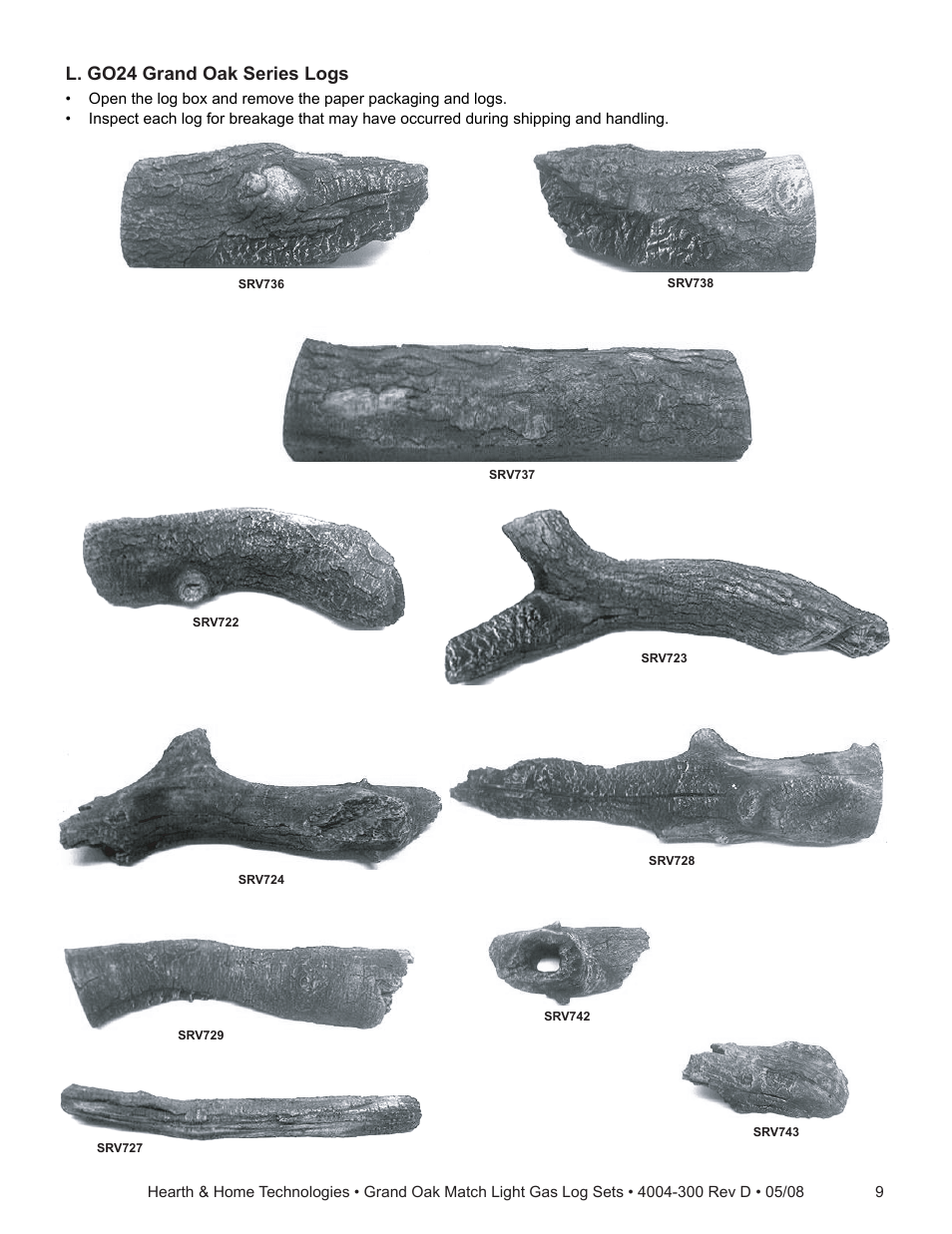 Hearth and Home Technologies GO35MTCH User Manual | Page 9 / 24