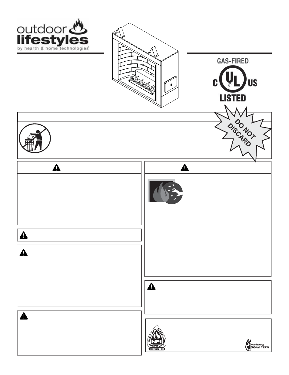 Hearth and Home Technologies CARODG36I User Manual | 40 pages