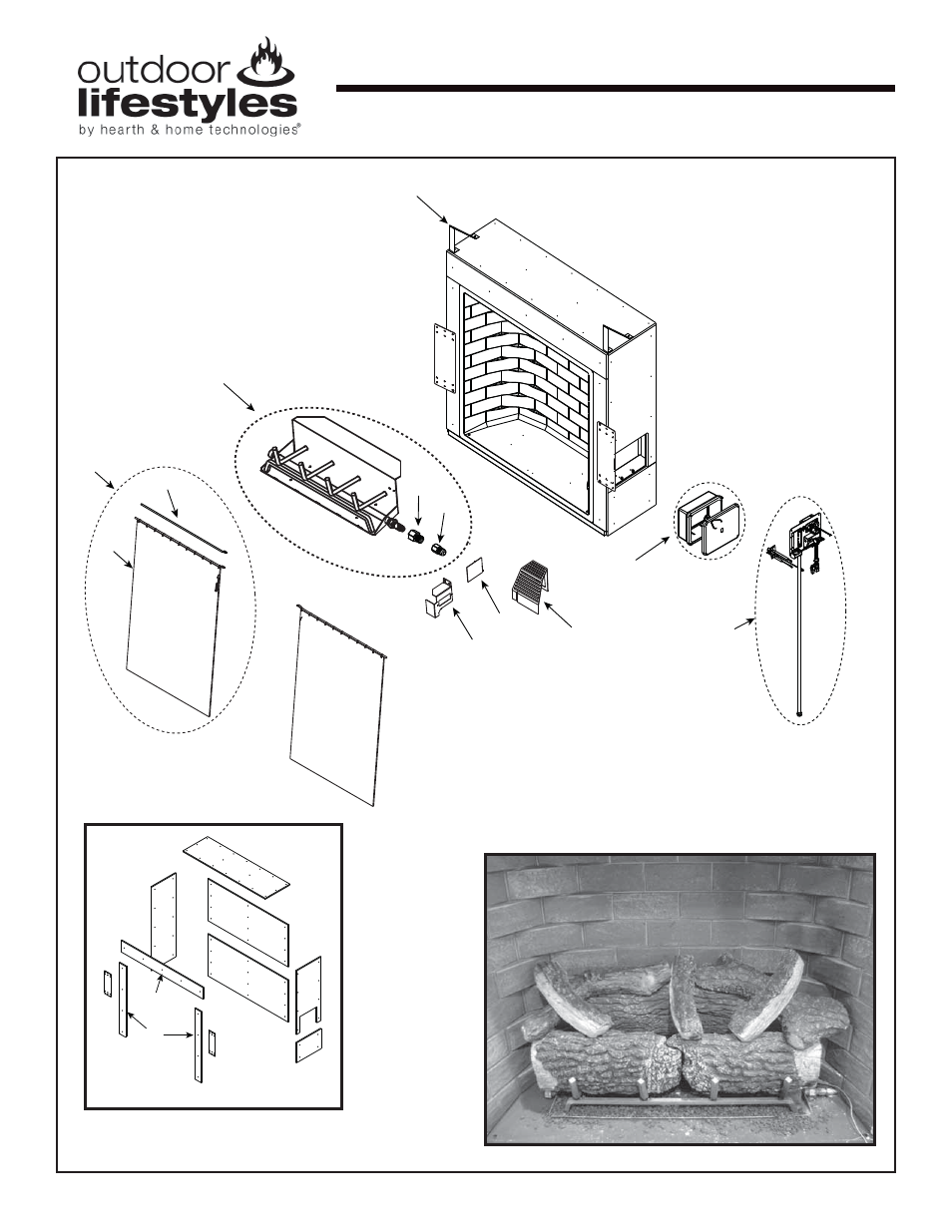 Carodg42, Log set assembly | Hearth and Home Technologies CARODG36I User Manual | Page 35 / 40