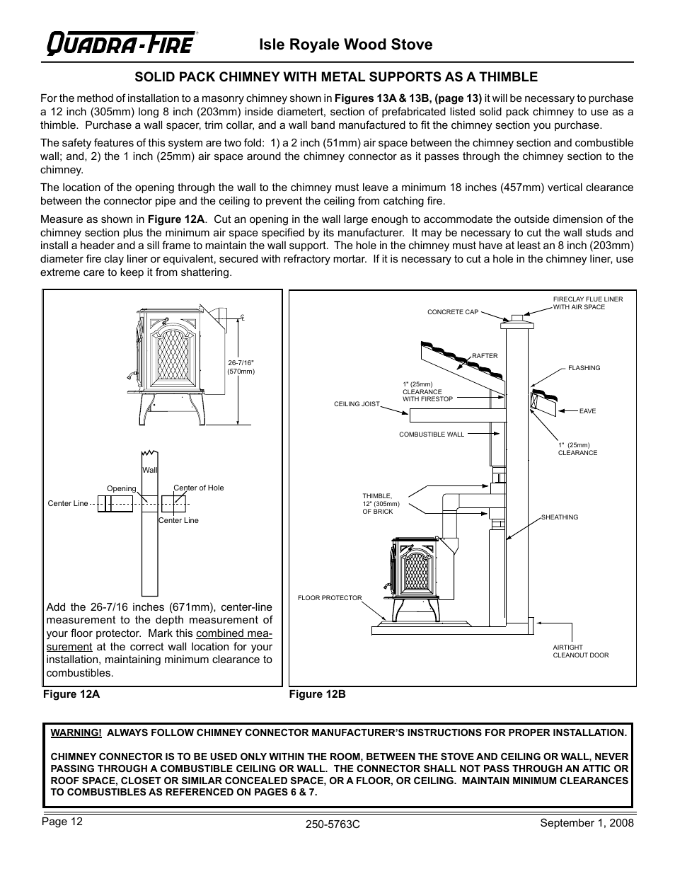 Isle royale wood stove | Hearth and Home Technologies 823-0170 User Manual | Page 12 / 32
