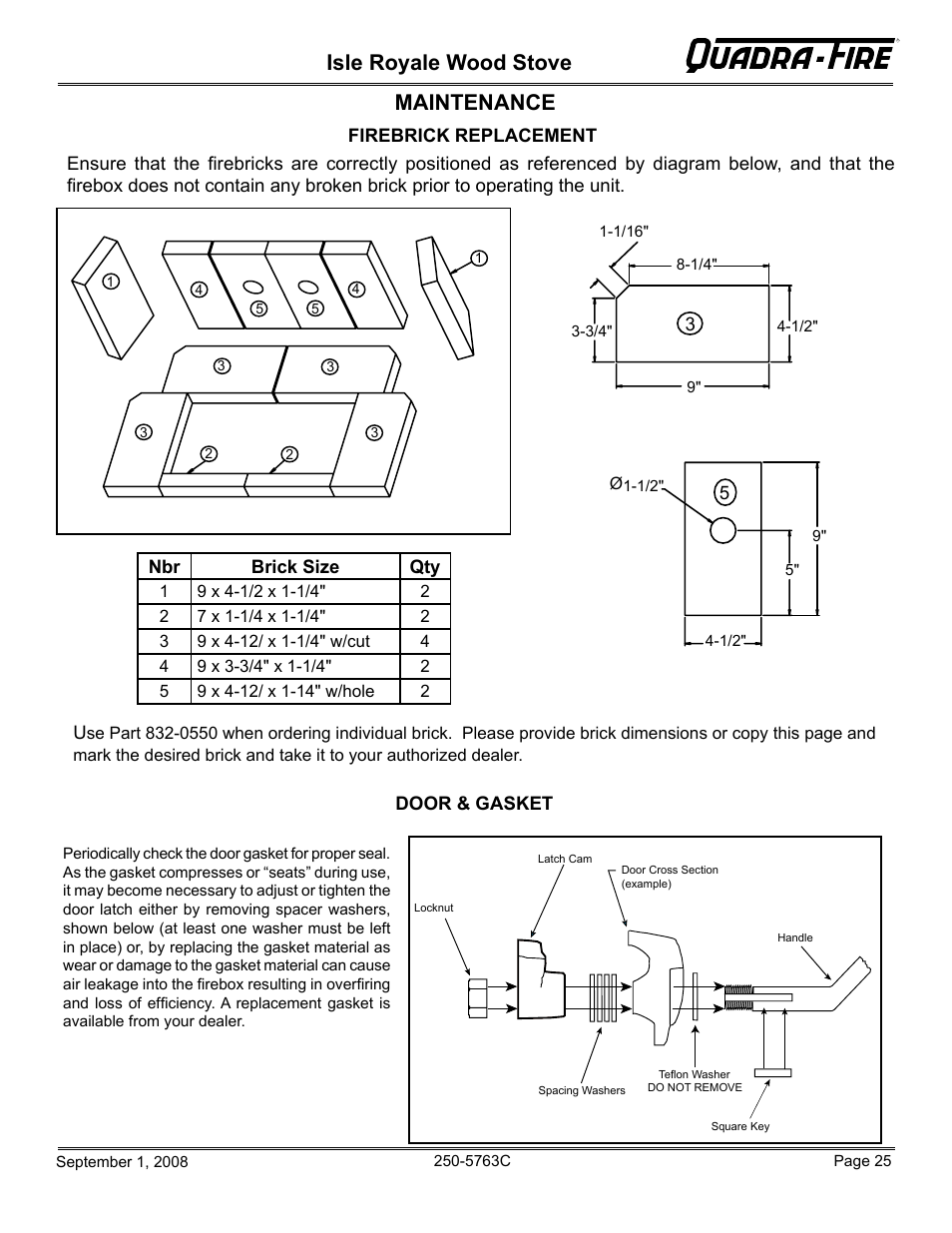 Isle royale wood stove, Maintenance | Hearth and Home Technologies 823-0170 User Manual | Page 25 / 32