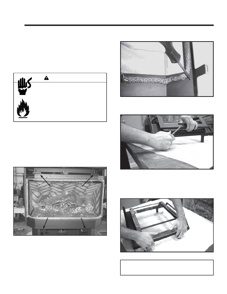 Appliance setup, Warning | Hearth and Home Technologies HUDBAY-INS User Manual | Page 16 / 37