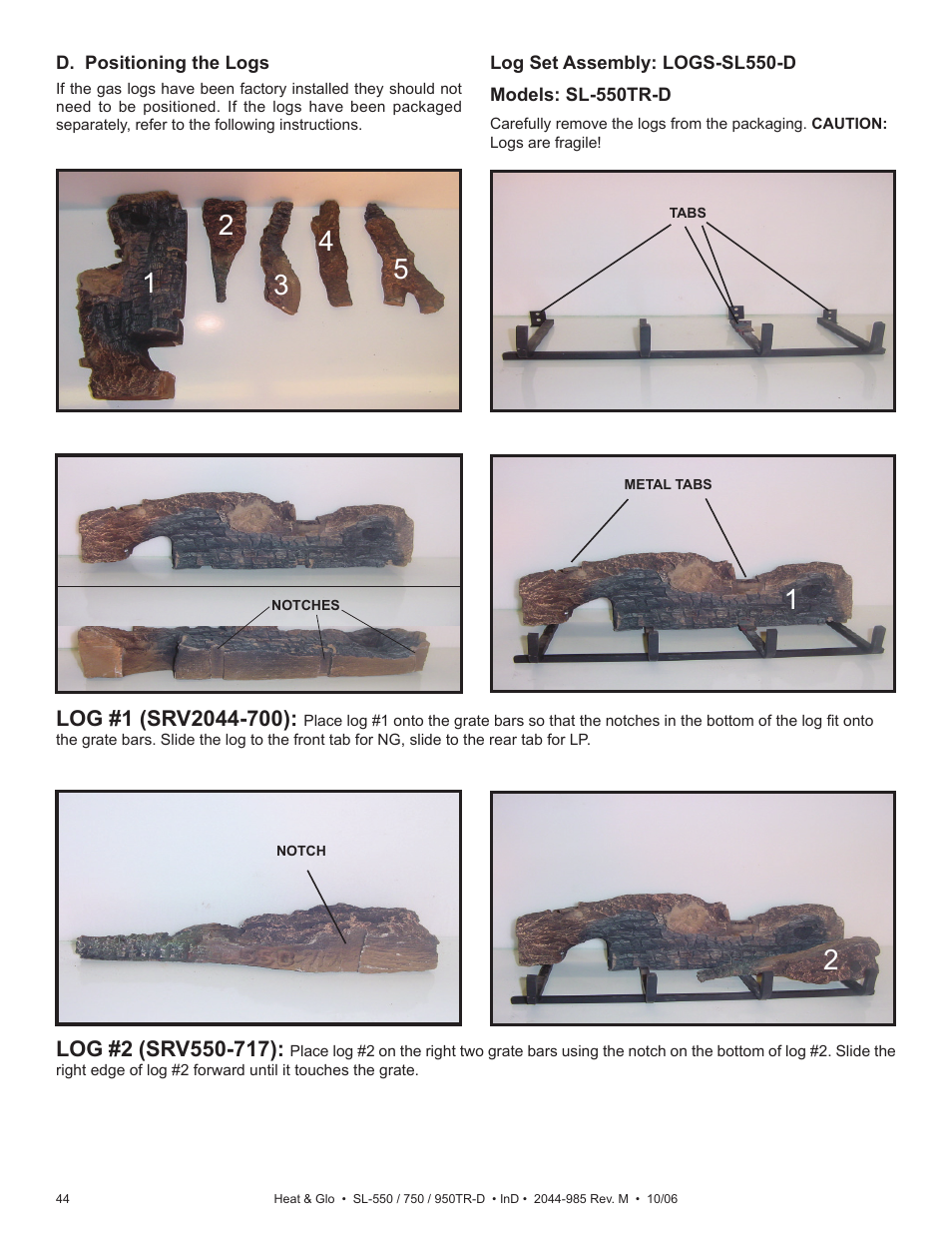 Hearth and Home Technologies Heat & Glo SL-550TR-D User Manual | Page 44 / 74