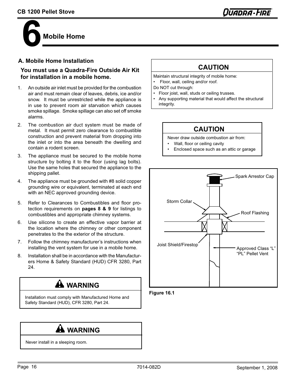 Hearth and Home Technologies CB1200-B User Manual | Page 16 / 48